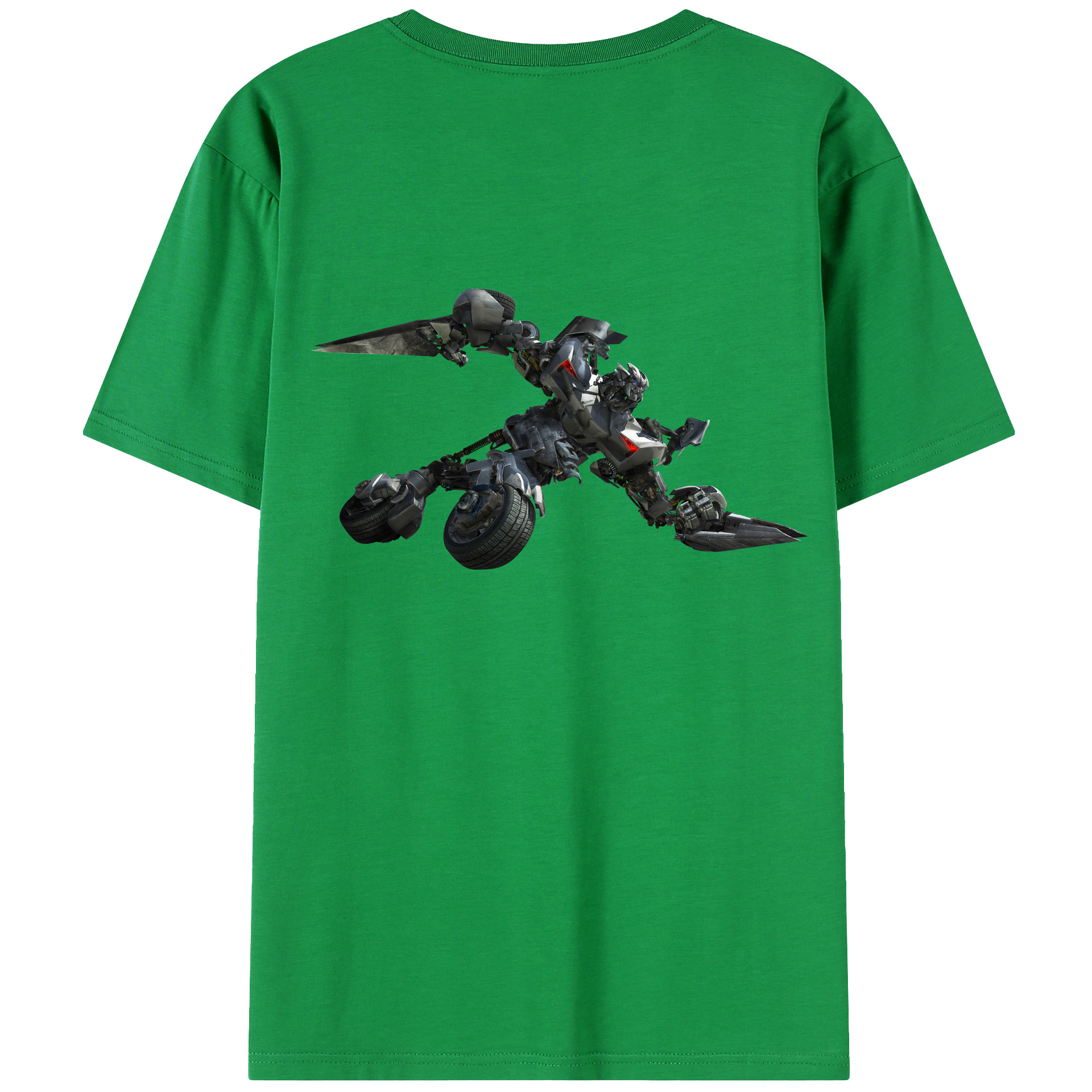 （画像用） Transformers トランスフォーマー 綿100％ メンズ半袖Tシャツ（バックプリント） 通気性