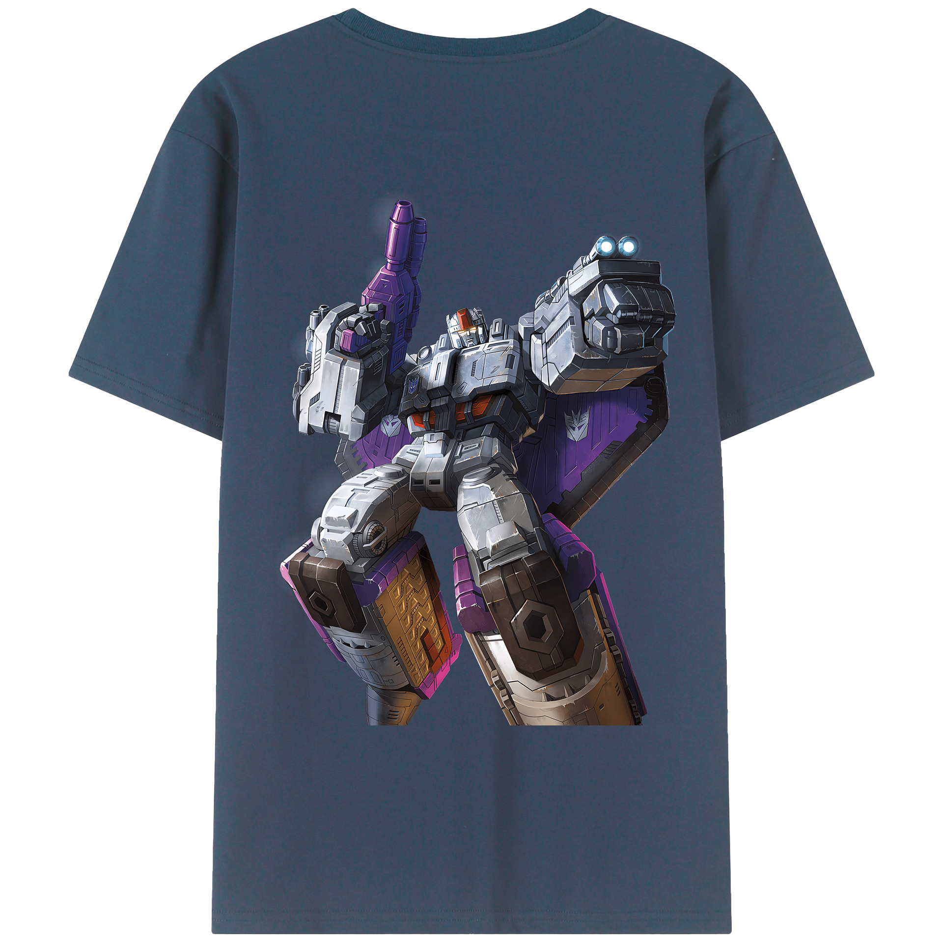 （画像用） Transformers トランスフォーマー 綿100％ メンズ半袖Tシャツ（バックプリント） 通気性