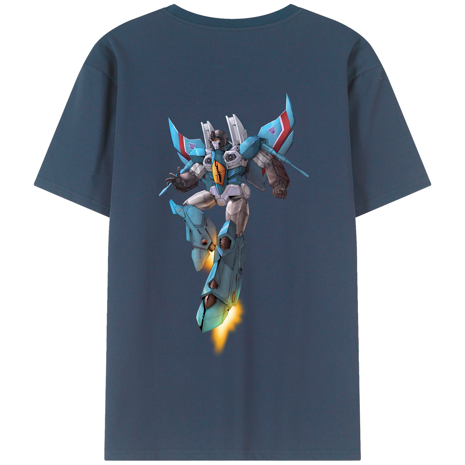 （画像用） Transformers トランスフォーマー 綿100％ メンズ半袖Tシャツ（バックプリント） 通気性