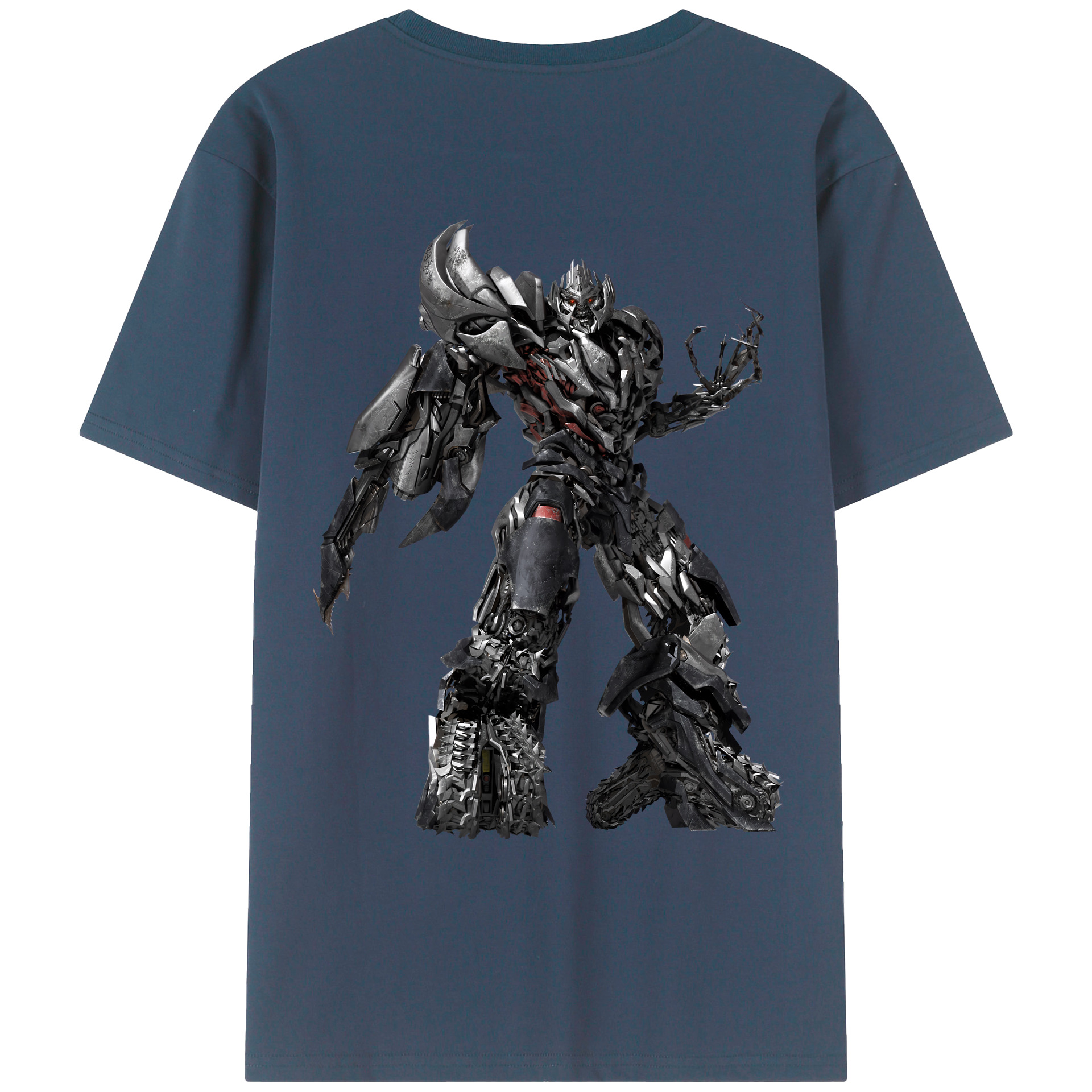 （画像用） Transformers トランスフォーマー 綿100％ メンズ半袖Tシャツ（バックプリント） 通気性