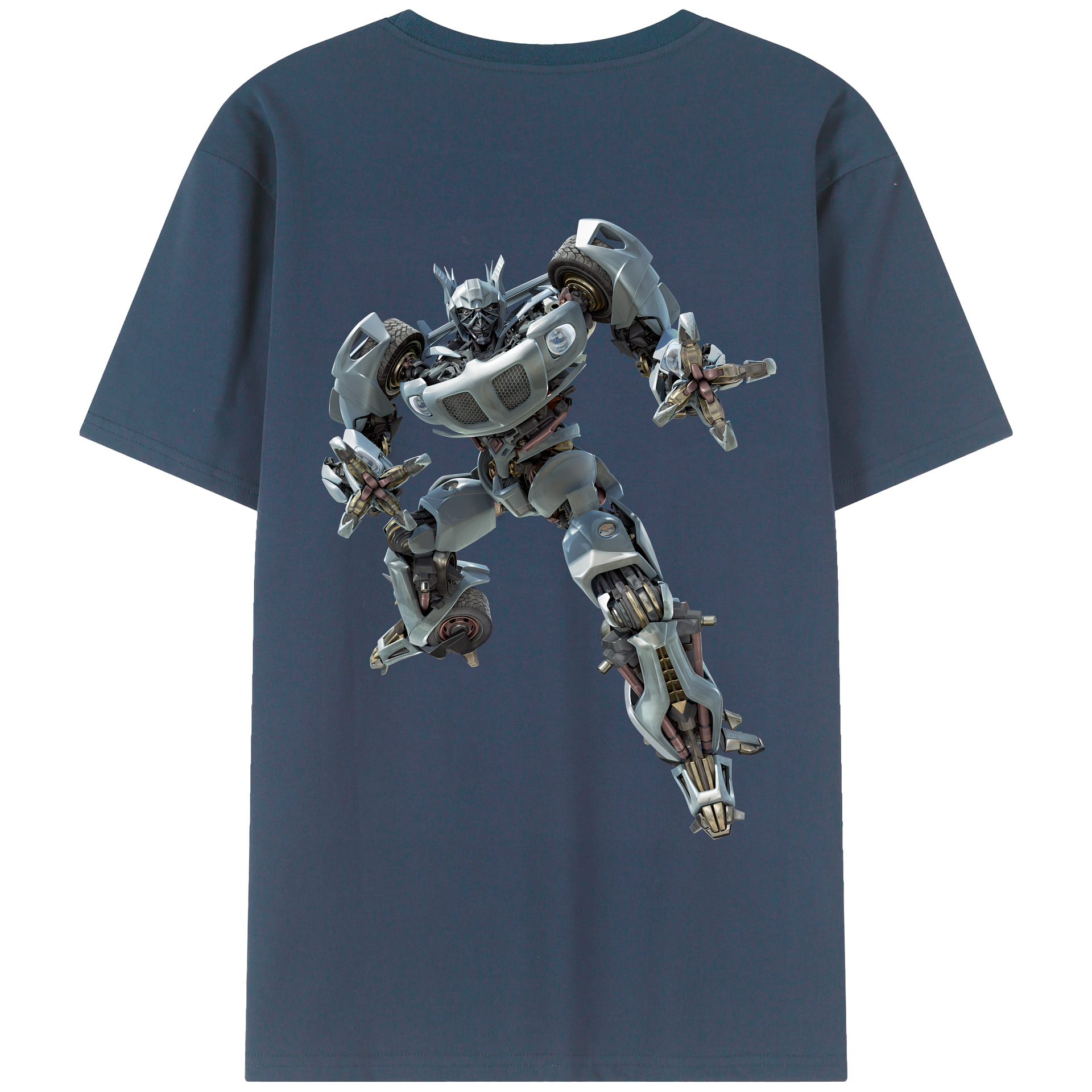 （画像用） Transformers トランスフォーマー 綿100％ メンズ半袖Tシャツ（バックプリント） 通気性