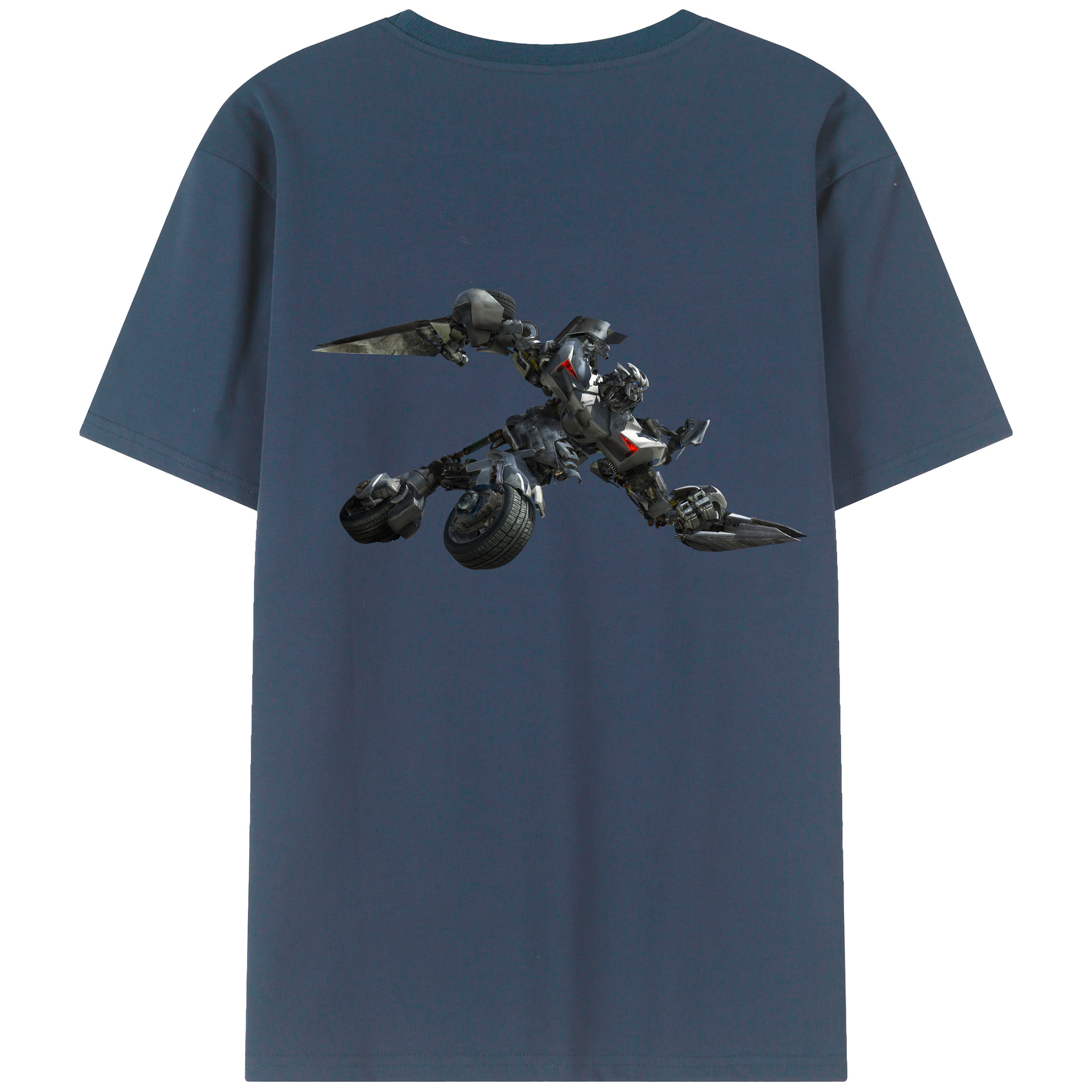 （画像用） Transformers トランスフォーマー 綿100％ メンズ半袖Tシャツ（バックプリント） 通気性