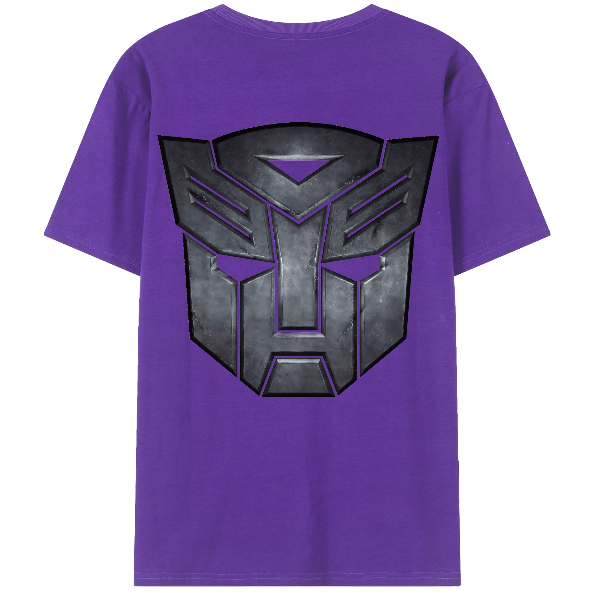 （画像用） Transformers トランスフォーマー 綿100％ メンズ半袖Tシャツ（バックプリント） 通気性
