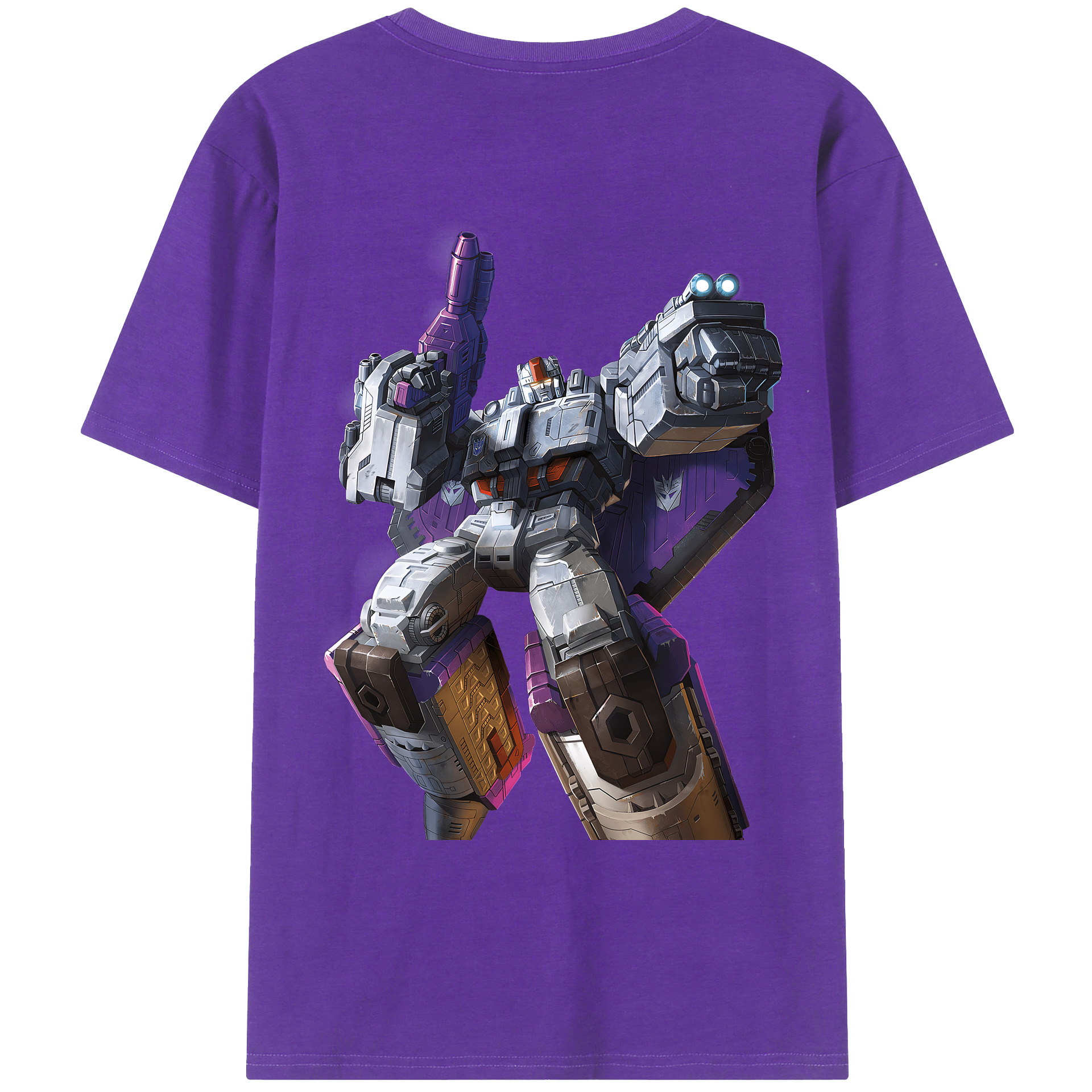 （画像用） Transformers トランスフォーマー 綿100％ メンズ半袖Tシャツ（バックプリント） 通気性