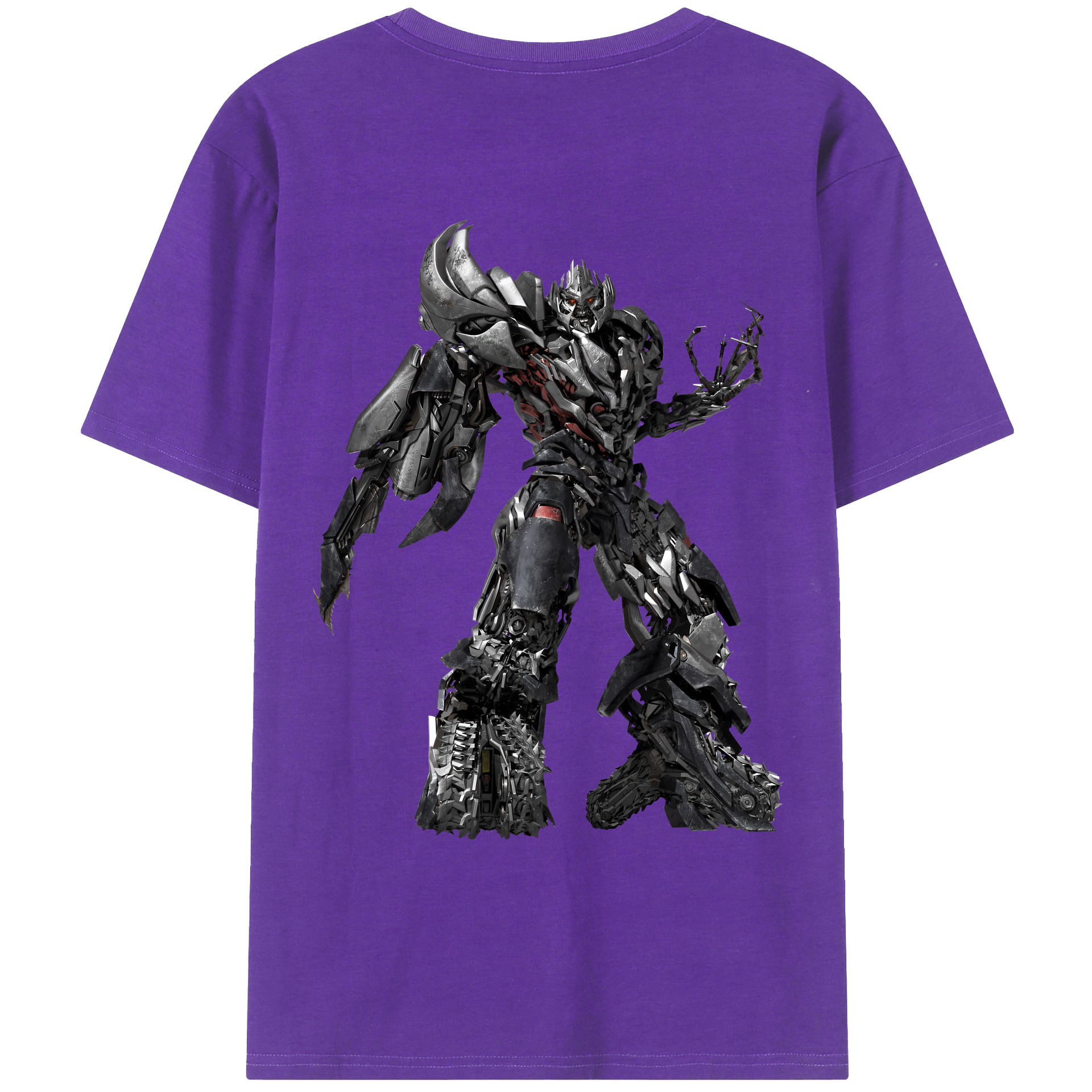 （画像用） Transformers トランスフォーマー 綿100％ メンズ半袖Tシャツ（バックプリント） 通気性