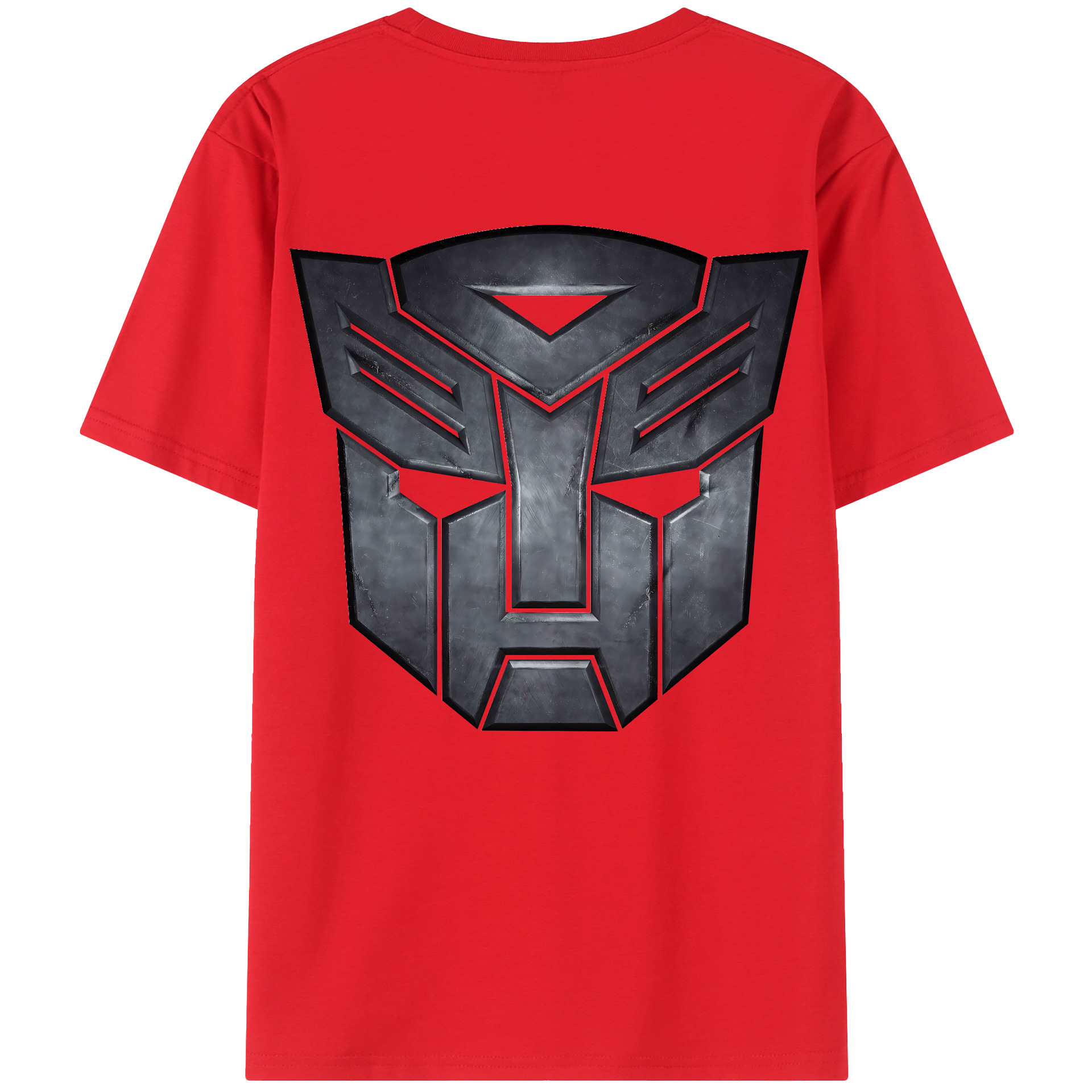 （画像用） Transformers トランスフォーマー 綿100％ メンズ半袖Tシャツ（バックプリント） 通気性