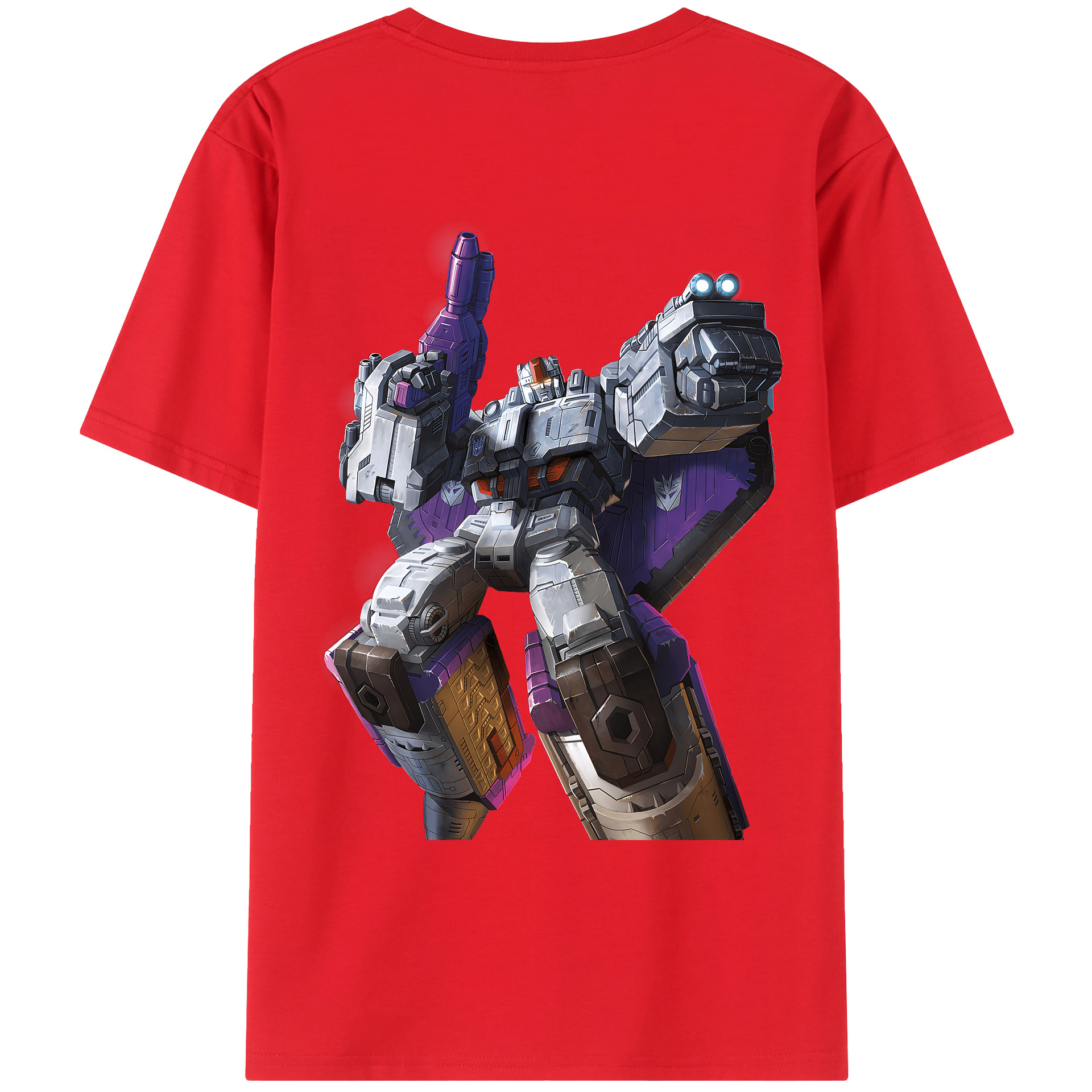 （画像用） Transformers トランスフォーマー 綿100％ メンズ半袖Tシャツ（バックプリント） 通気性