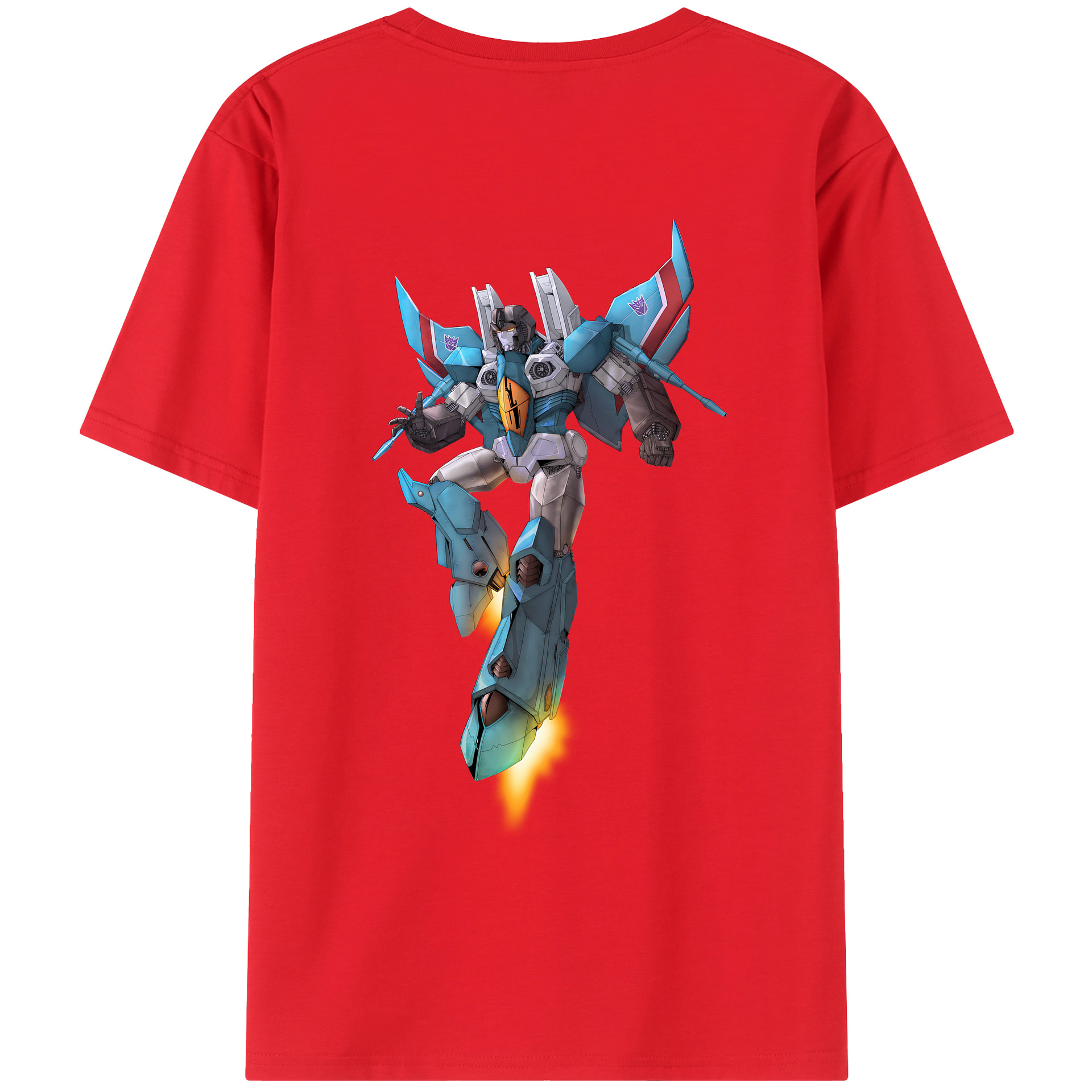 （画像用） Transformers トランスフォーマー 綿100％ メンズ半袖Tシャツ（バックプリント） 通気性