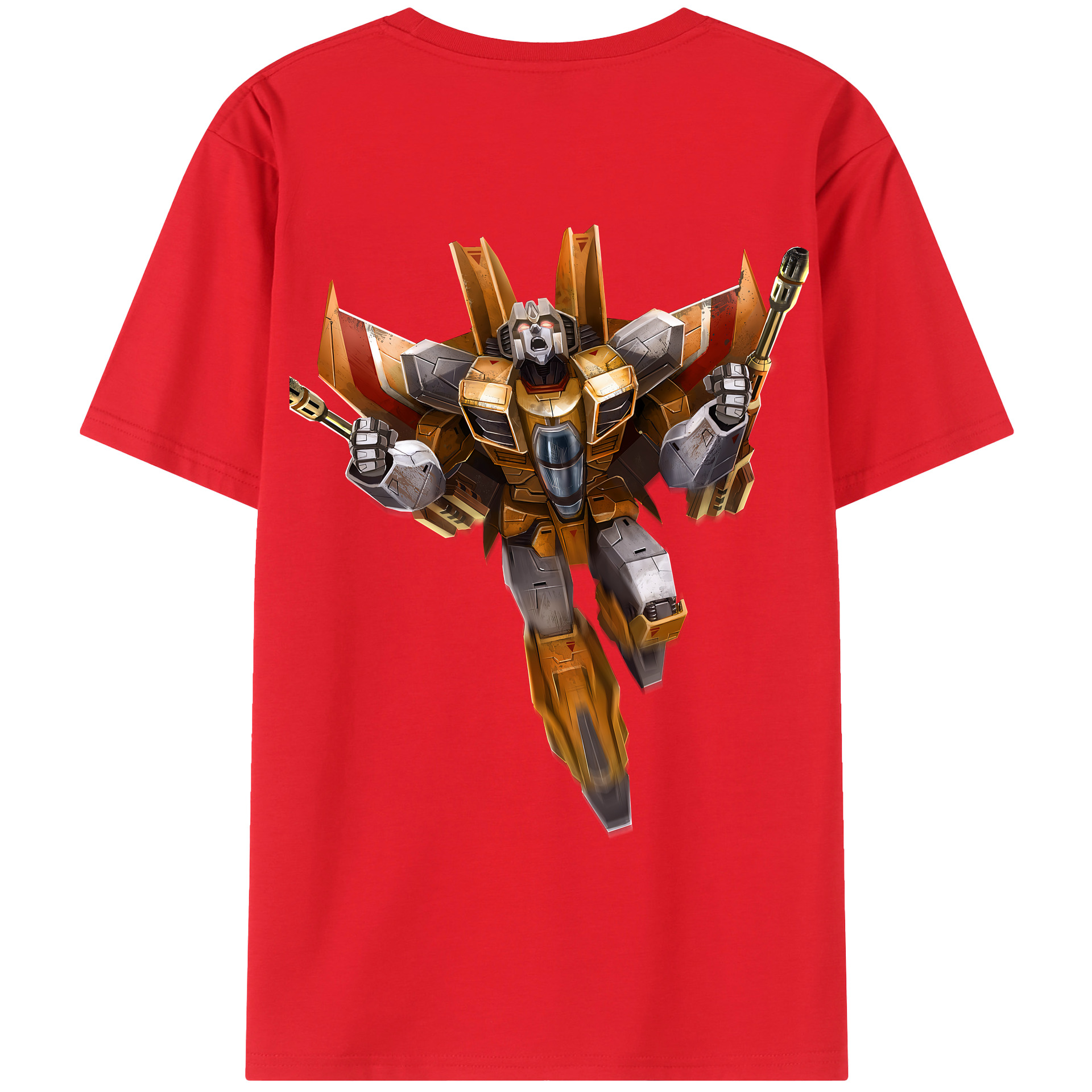 （画像用） Transformers トランスフォーマー 綿100％ メンズ半袖Tシャツ（バックプリント） 通気性