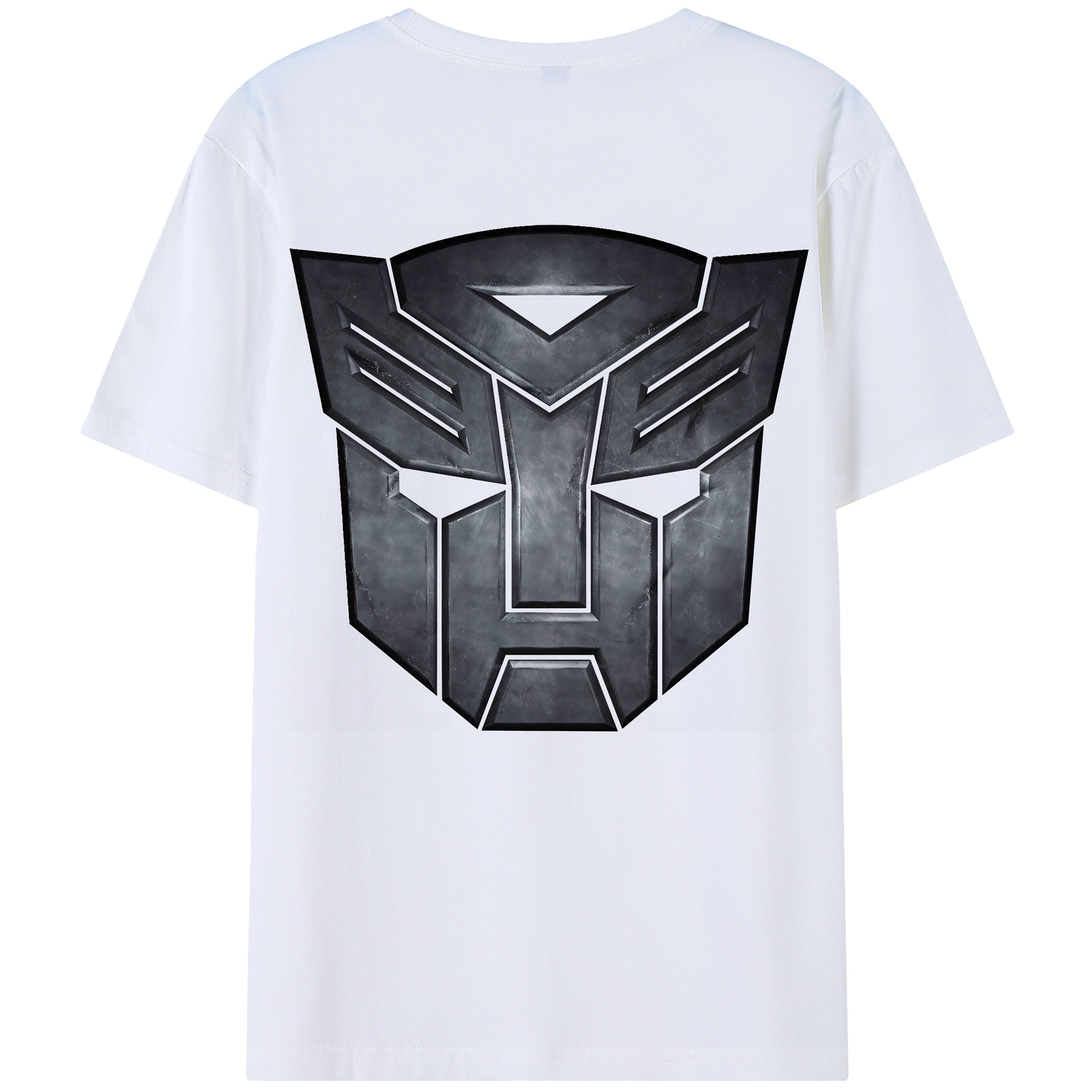 （画像用） Transformers トランスフォーマー 綿100％ メンズ半袖Tシャツ（バックプリント） 通気性