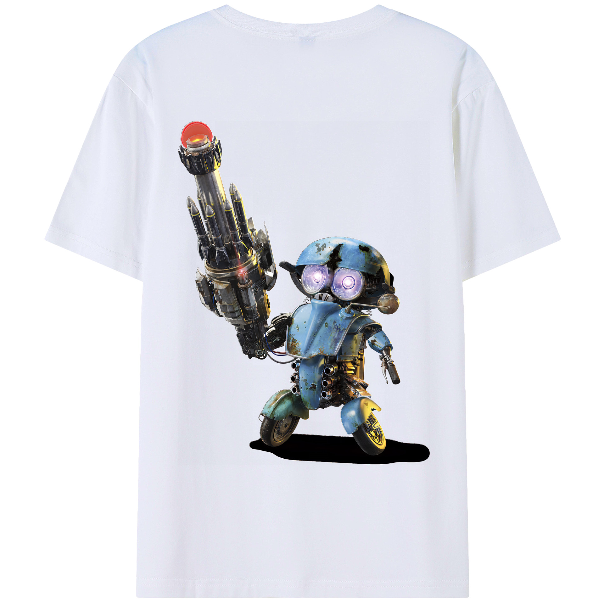 （画像用） Transformers トランスフォーマー 綿100％ メンズ半袖Tシャツ（バックプリント） 通気性