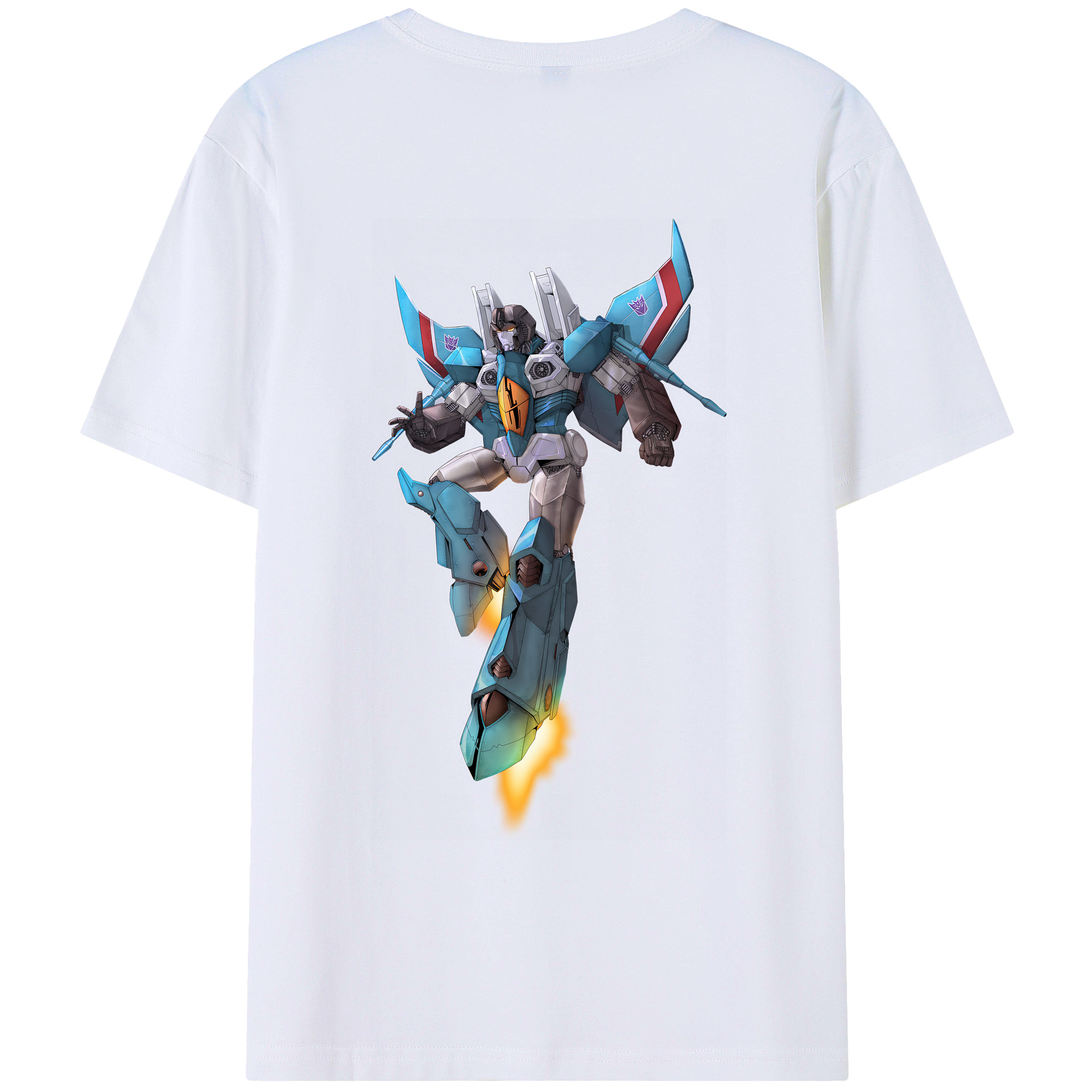 （画像用） Transformers トランスフォーマー 綿100％ メンズ半袖Tシャツ（バックプリント） 通気性