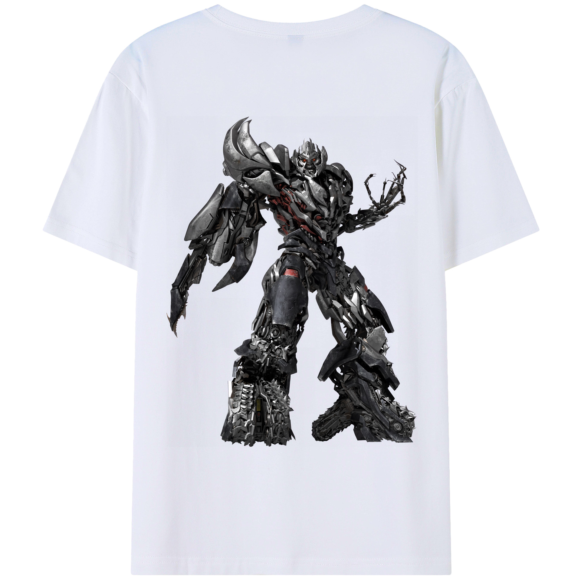 （画像用） Transformers トランスフォーマー 綿100％ メンズ半袖Tシャツ（バックプリント） 通気性