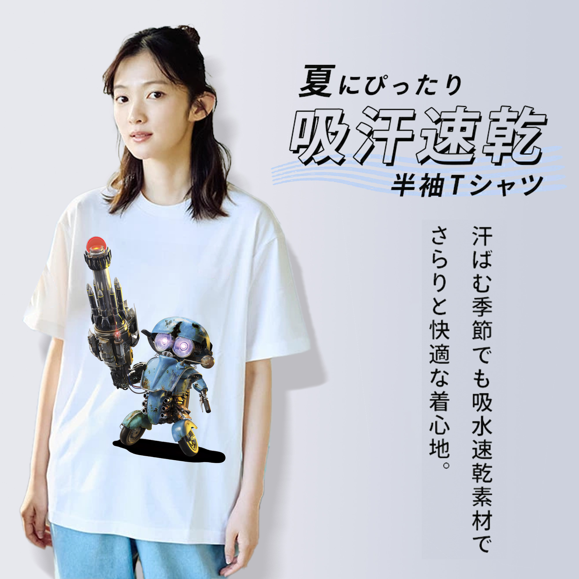 Transformers トランスフォーマー レディースカジュアルプリントTシャツ（綿100％）