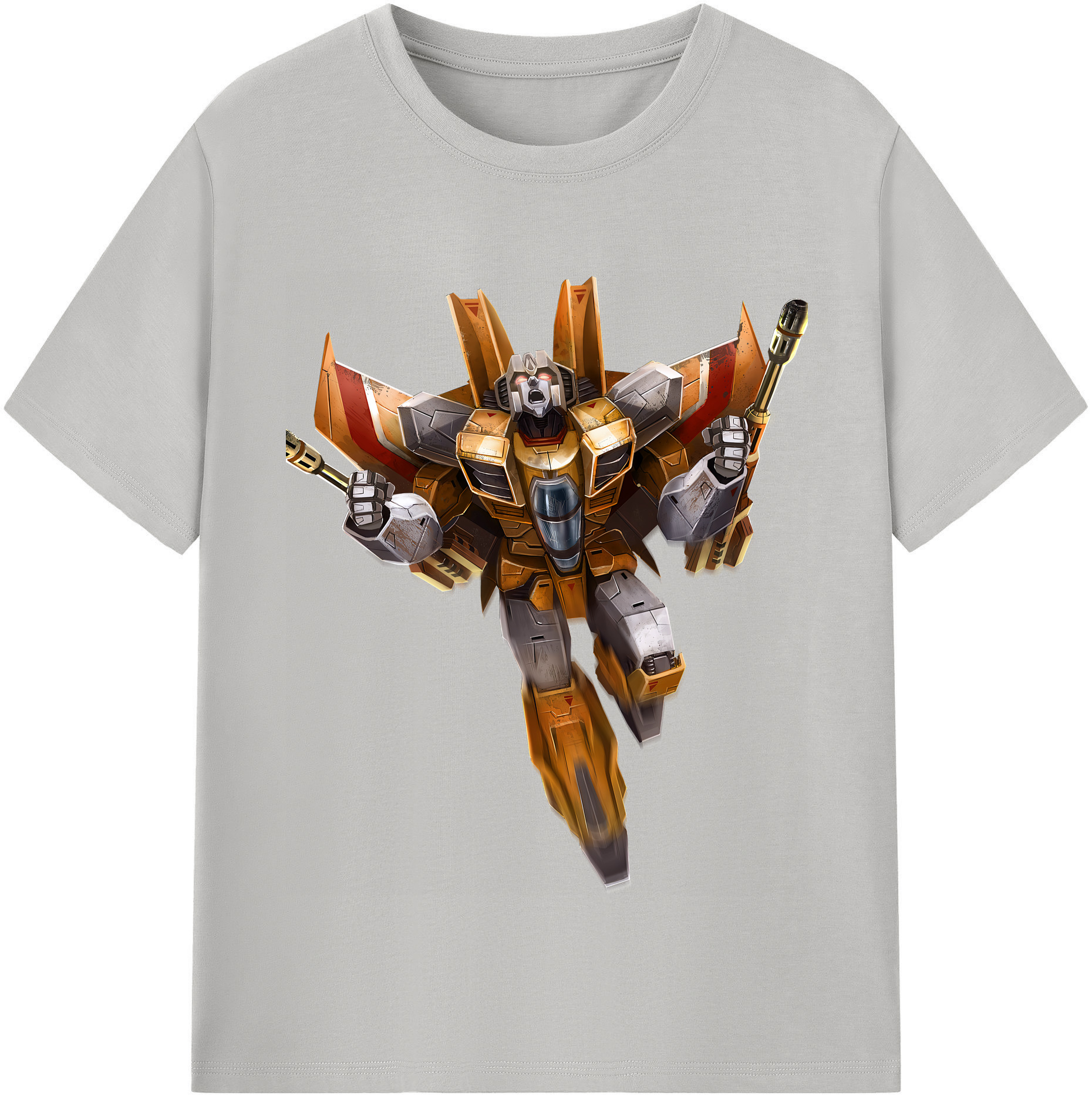 （画像用） Transformers トランスフォーマー レディースカジュアルプリントTシャツ（綿100％）