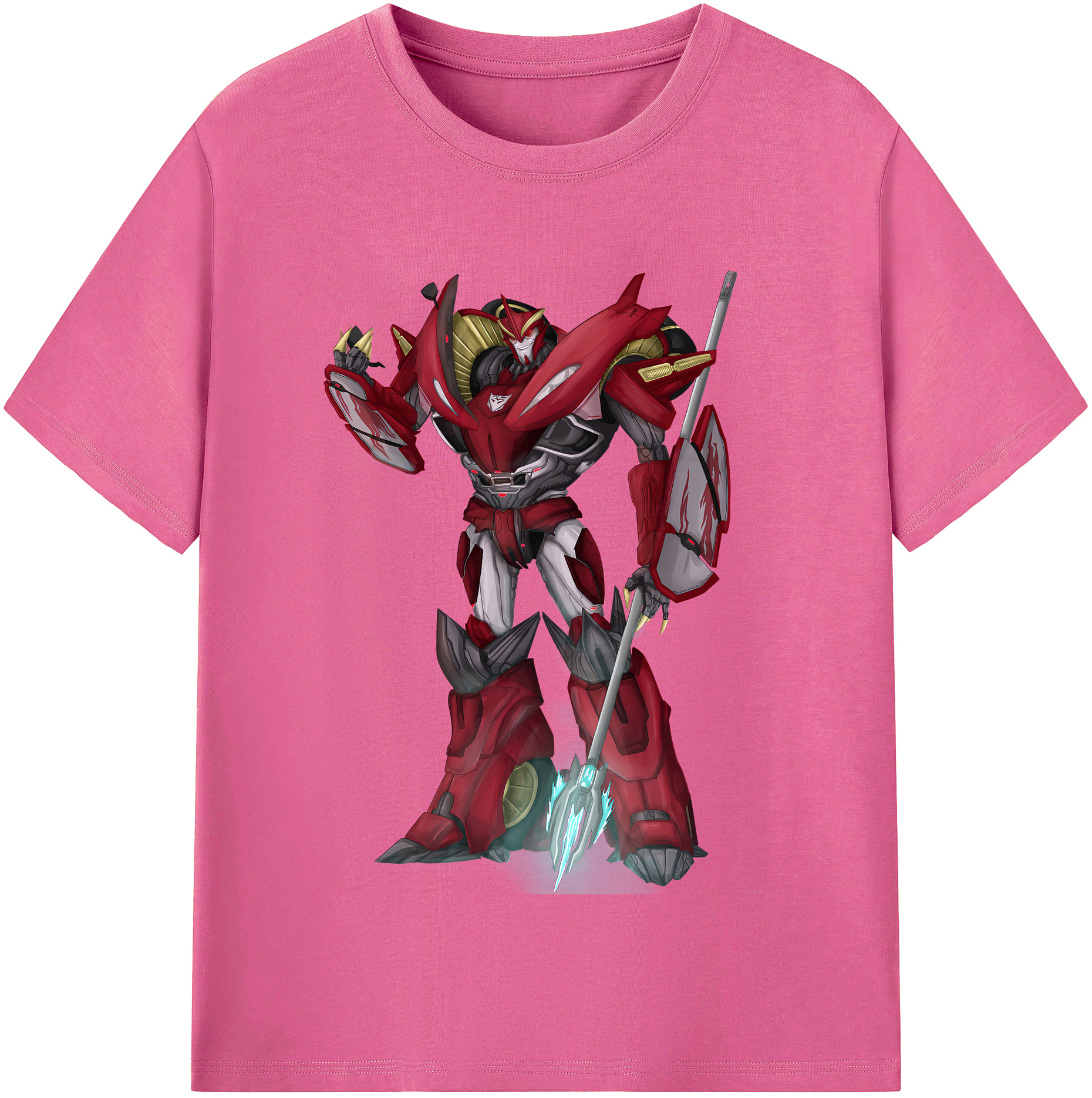 （画像用） Transformers トランスフォーマー レディースカジュアルプリントTシャツ（綿100％）