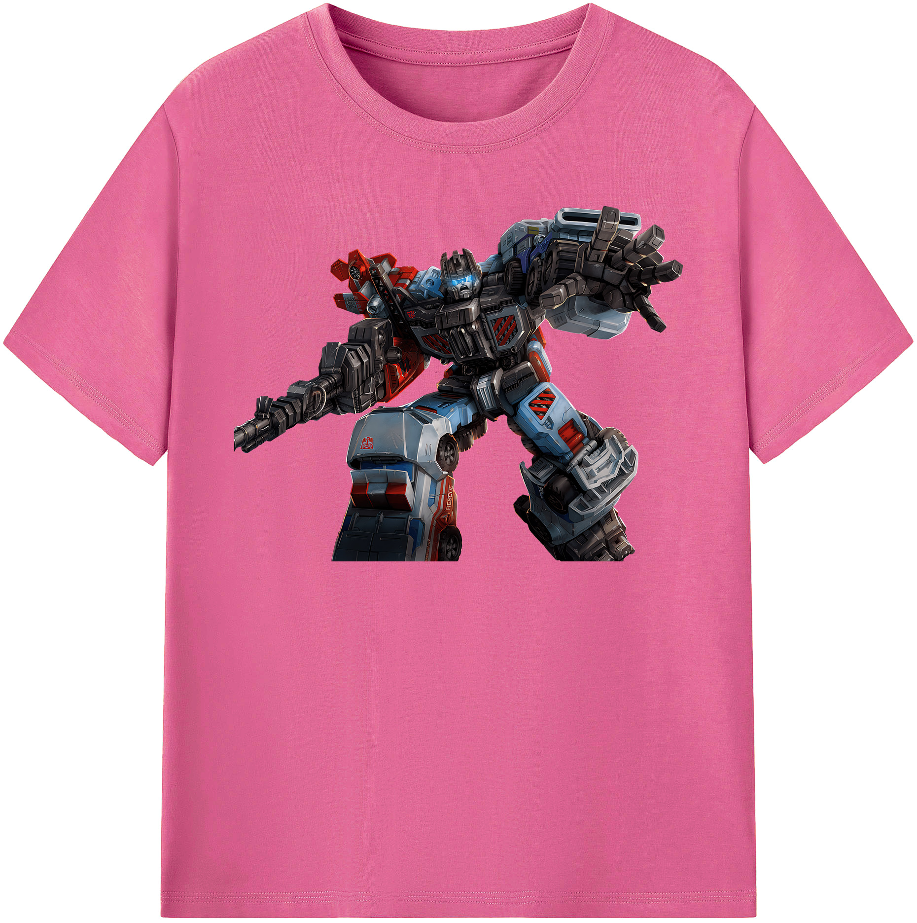 （画像用） Transformers トランスフォーマー レディースカジュアルプリントTシャツ（綿100％）