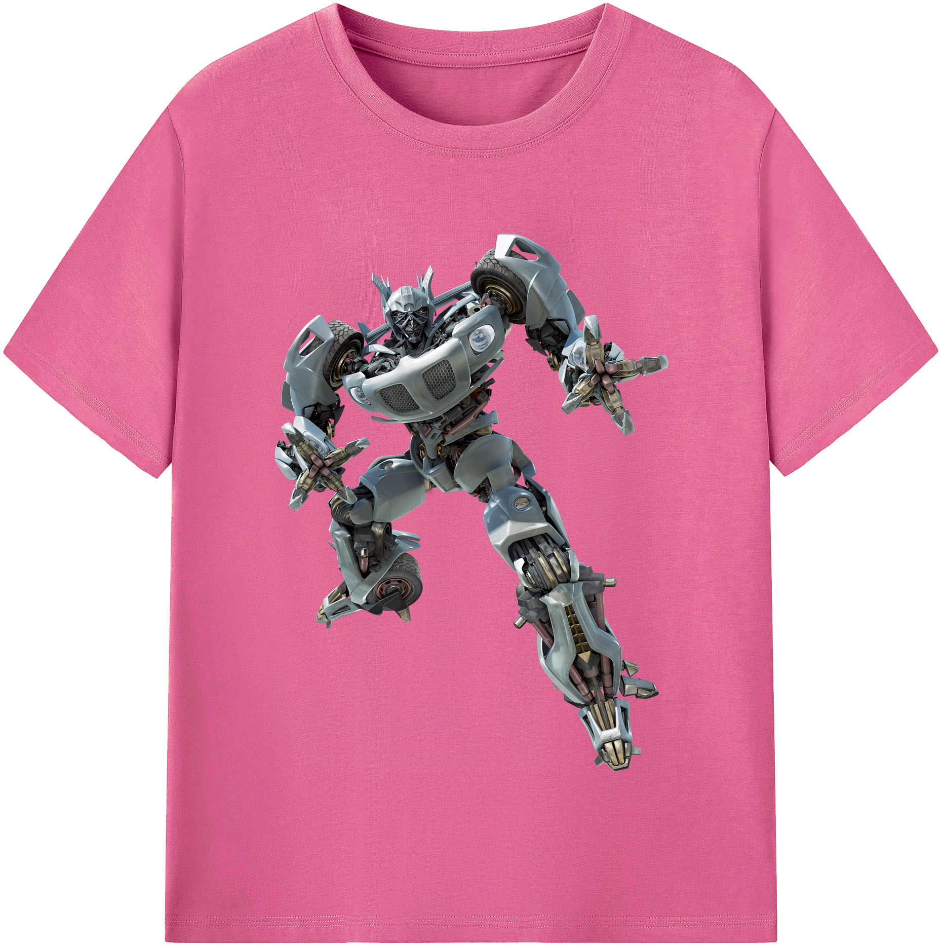（画像用） Transformers トランスフォーマー レディースカジュアルプリントTシャツ（綿100％）
