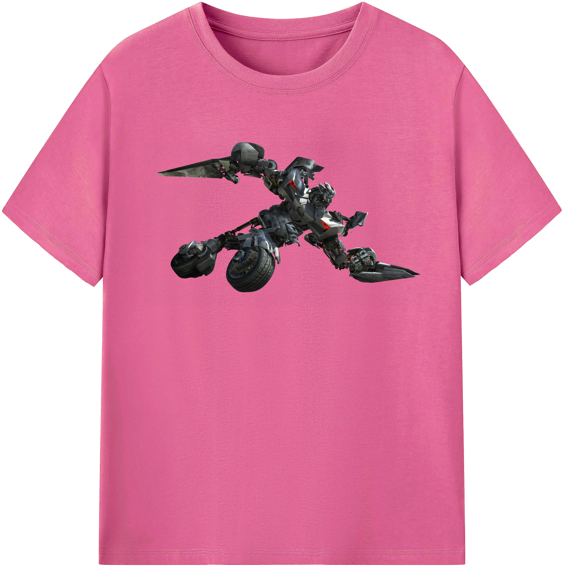 （画像用） Transformers トランスフォーマー レディースカジュアルプリントTシャツ（綿100％）