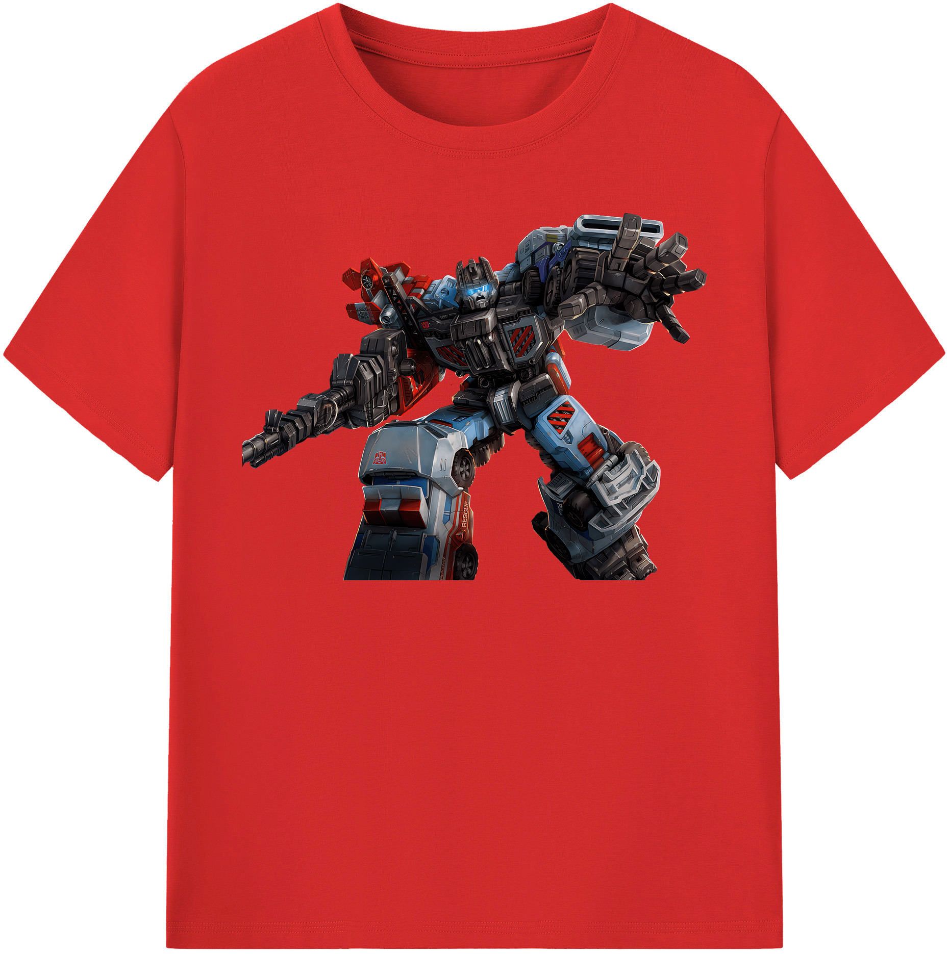（画像用） Transformers トランスフォーマー レディースカジュアルプリントTシャツ（綿100％）