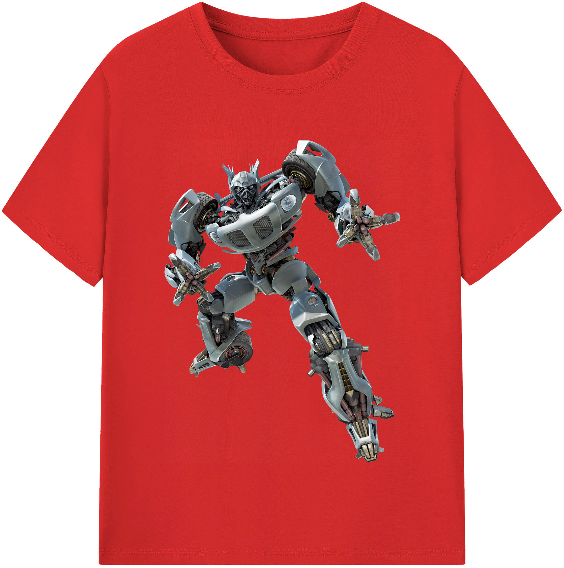 （画像用） Transformers トランスフォーマー レディースカジュアルプリントTシャツ（綿100％）