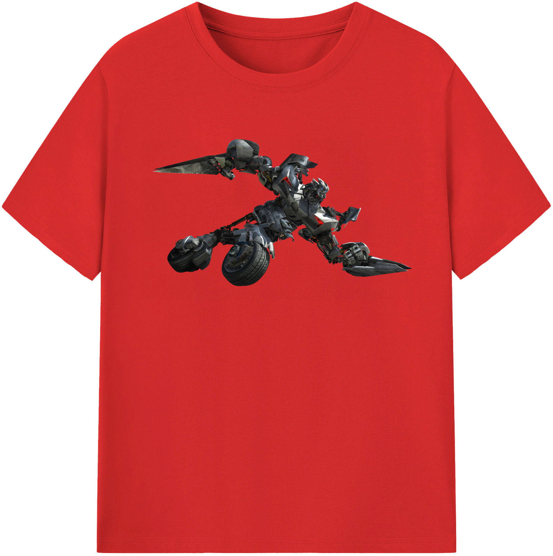 （画像用） Transformers トランスフォーマー レディースカジュアルプリントTシャツ（綿100％）