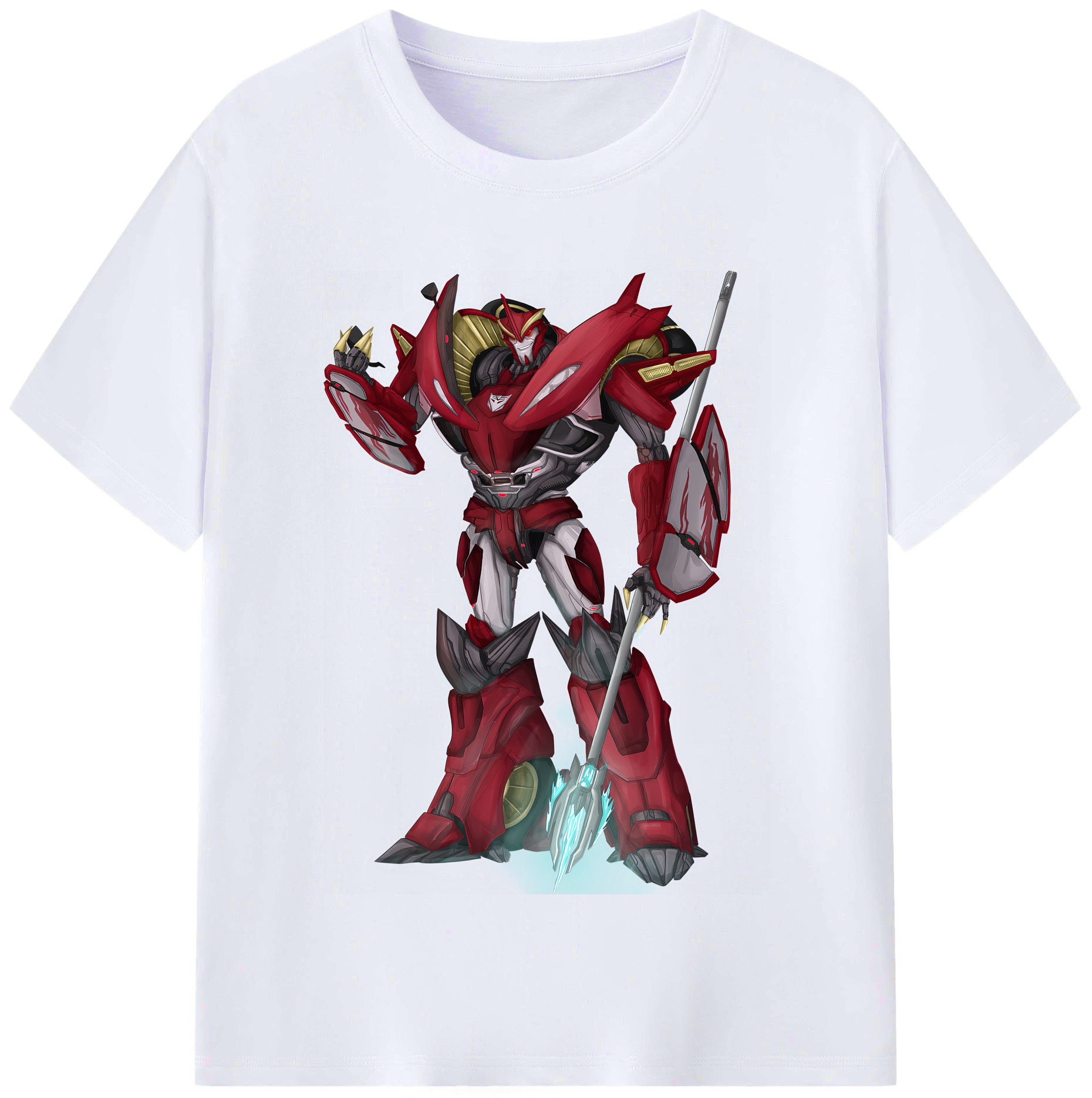 （画像用） Transformers トランスフォーマー レディースカジュアルプリントTシャツ（綿100％）