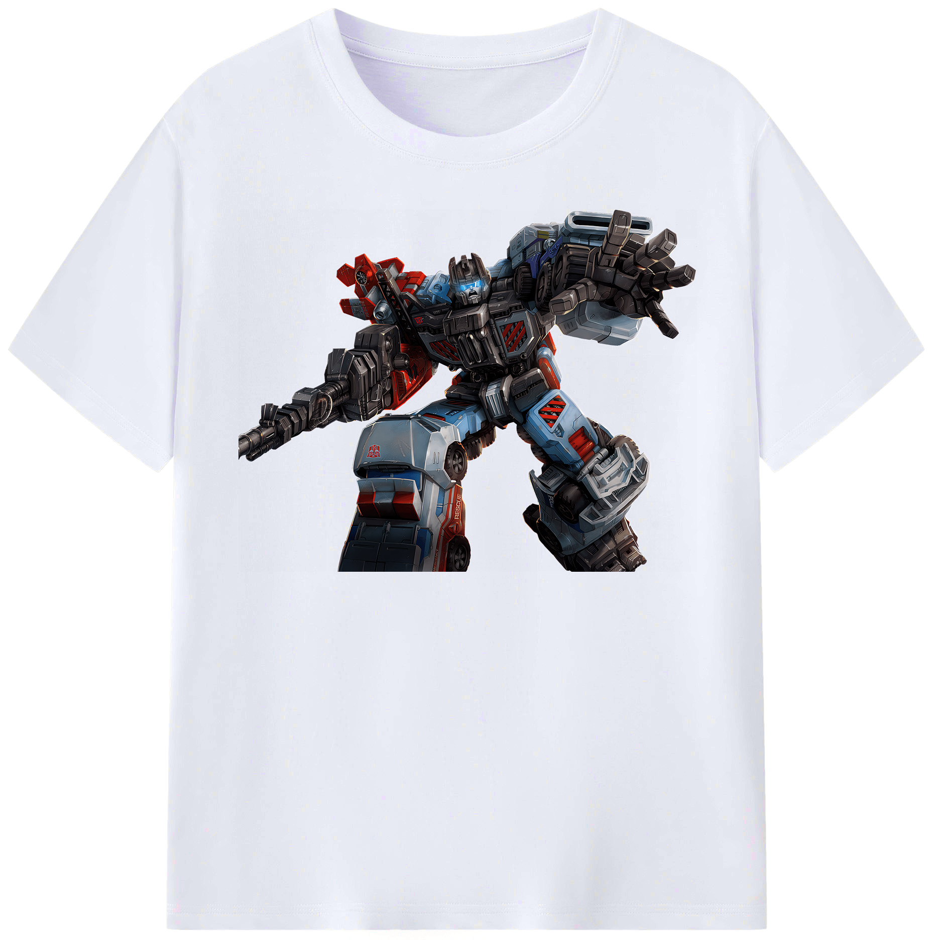 （画像用） Transformers トランスフォーマー レディースカジュアルプリントTシャツ（綿100％）