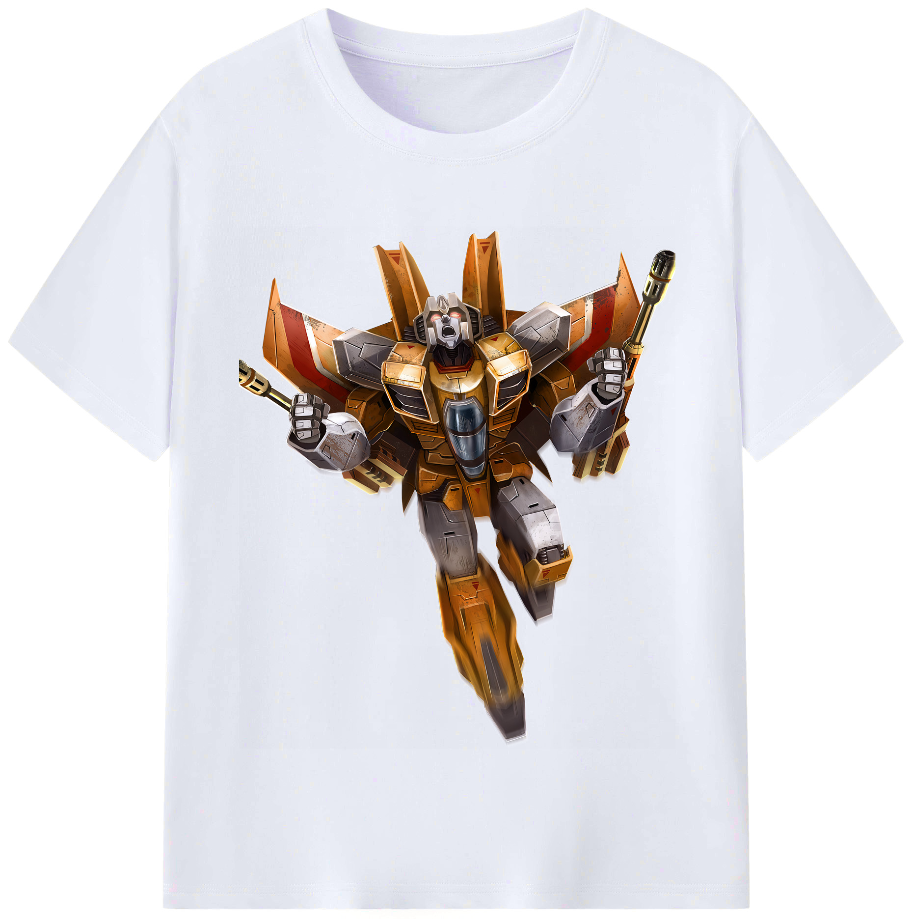 （画像用） Transformers トランスフォーマー レディースカジュアルプリントTシャツ（綿100％）