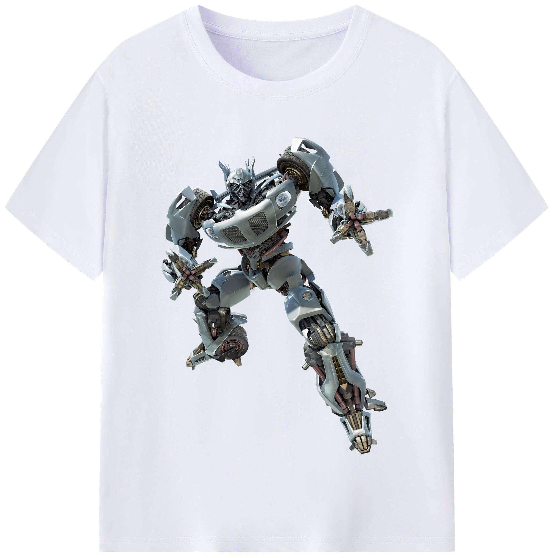 （画像用） Transformers トランスフォーマー レディースカジュアルプリントTシャツ（綿100％）