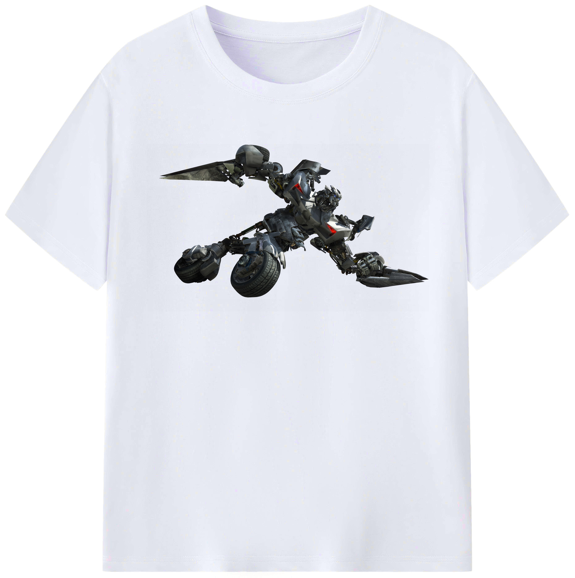 （画像用） Transformers トランスフォーマー レディースカジュアルプリントTシャツ（綿100％）