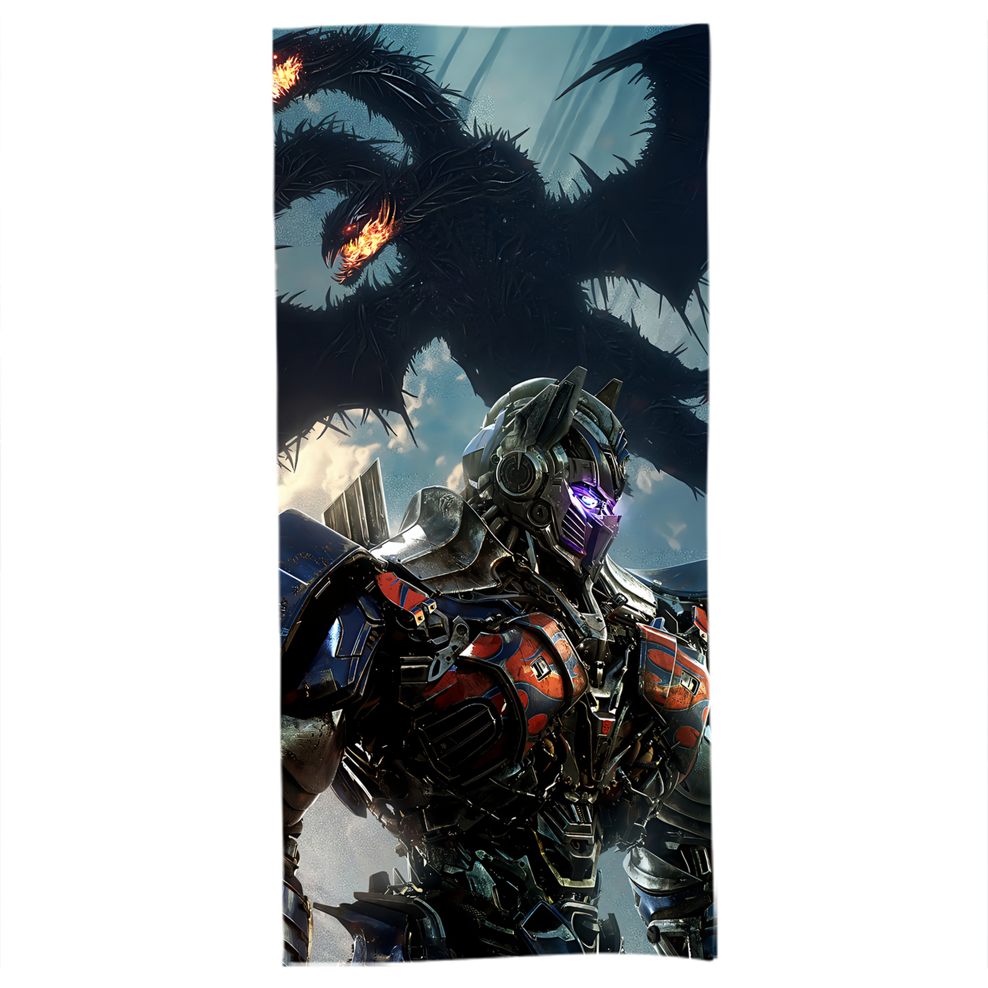 （画像用） Transformers トランスフォーマー 大判バスタオル 70×140cm 吸水速乾 柔らかい肌触り