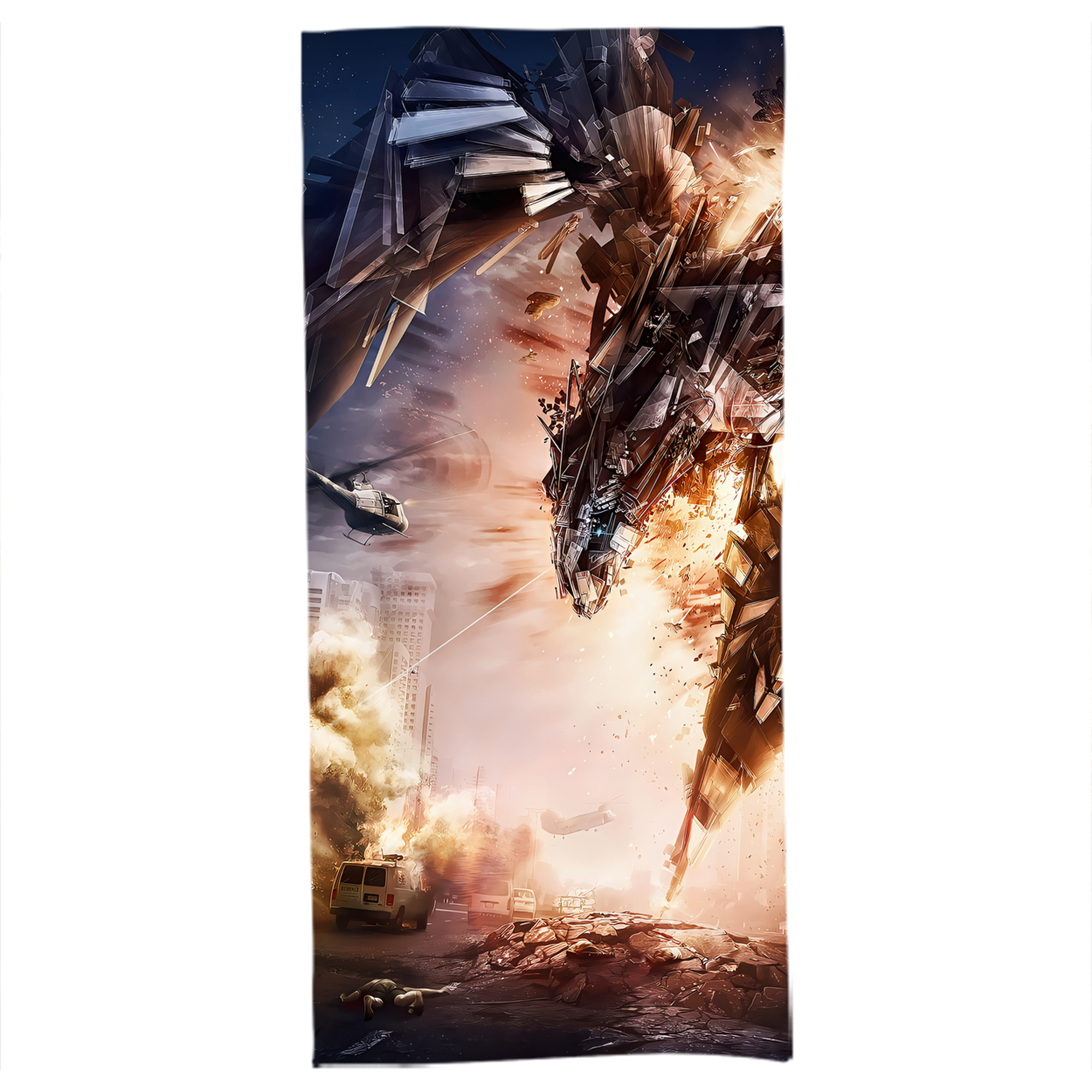 （画像用） Transformers トランスフォーマー 大判バスタオル 70×140cm 吸水速乾 柔らかい肌触り