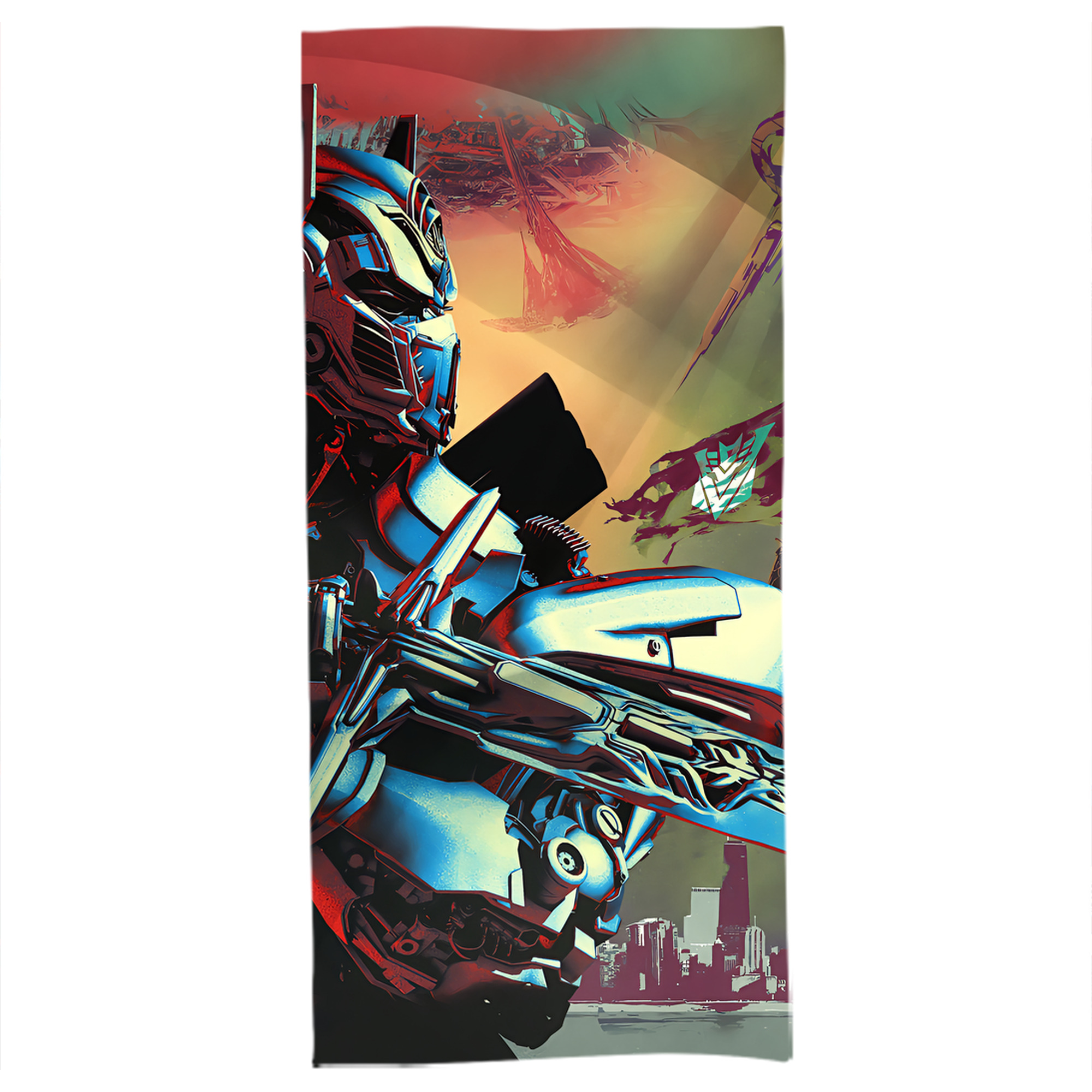 （画像用） Transformers トランスフォーマー 大判バスタオル 70×140cm 吸水速乾 柔らかい肌触り