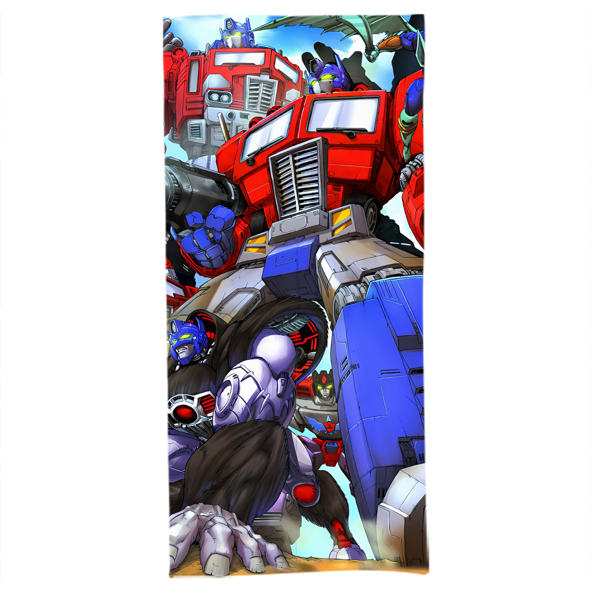 （画像用） Transformers トランスフォーマー 大判バスタオル 70×140cm 吸水速乾 柔らかい肌触り