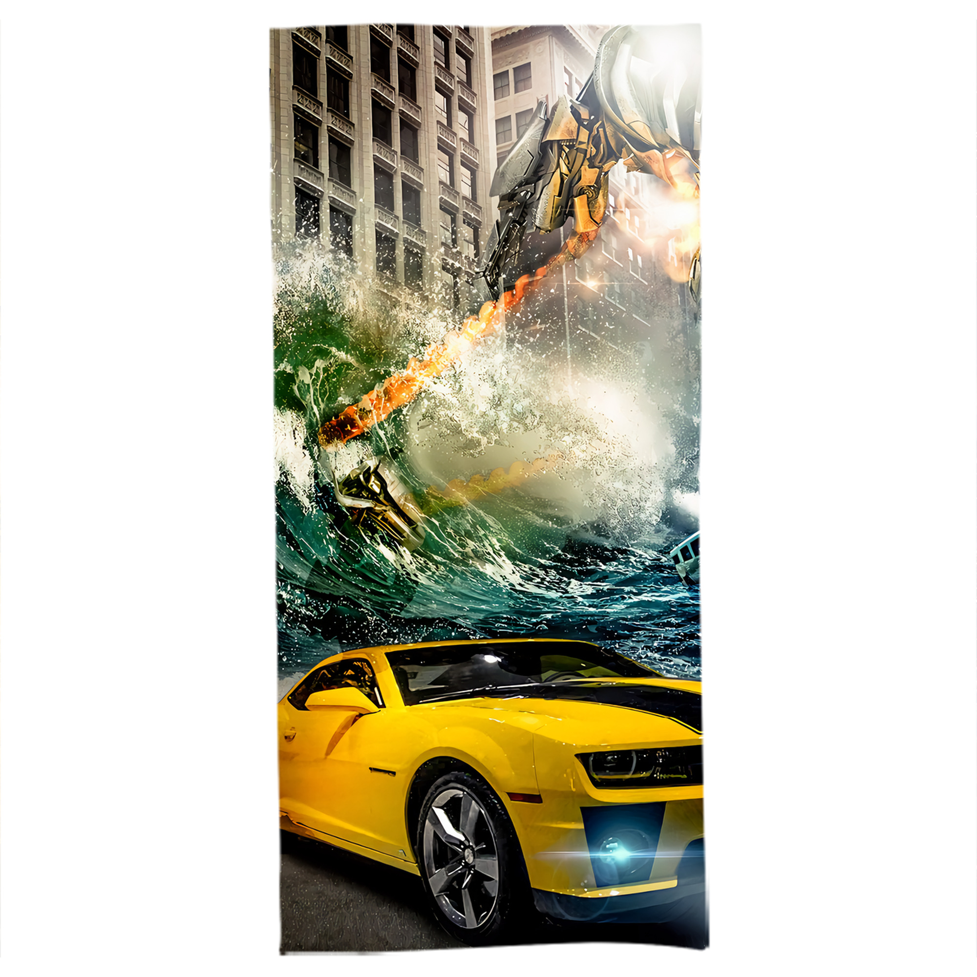 （画像用） Transformers トランスフォーマー 大判バスタオル 70×140cm 吸水速乾 柔らかい肌触り