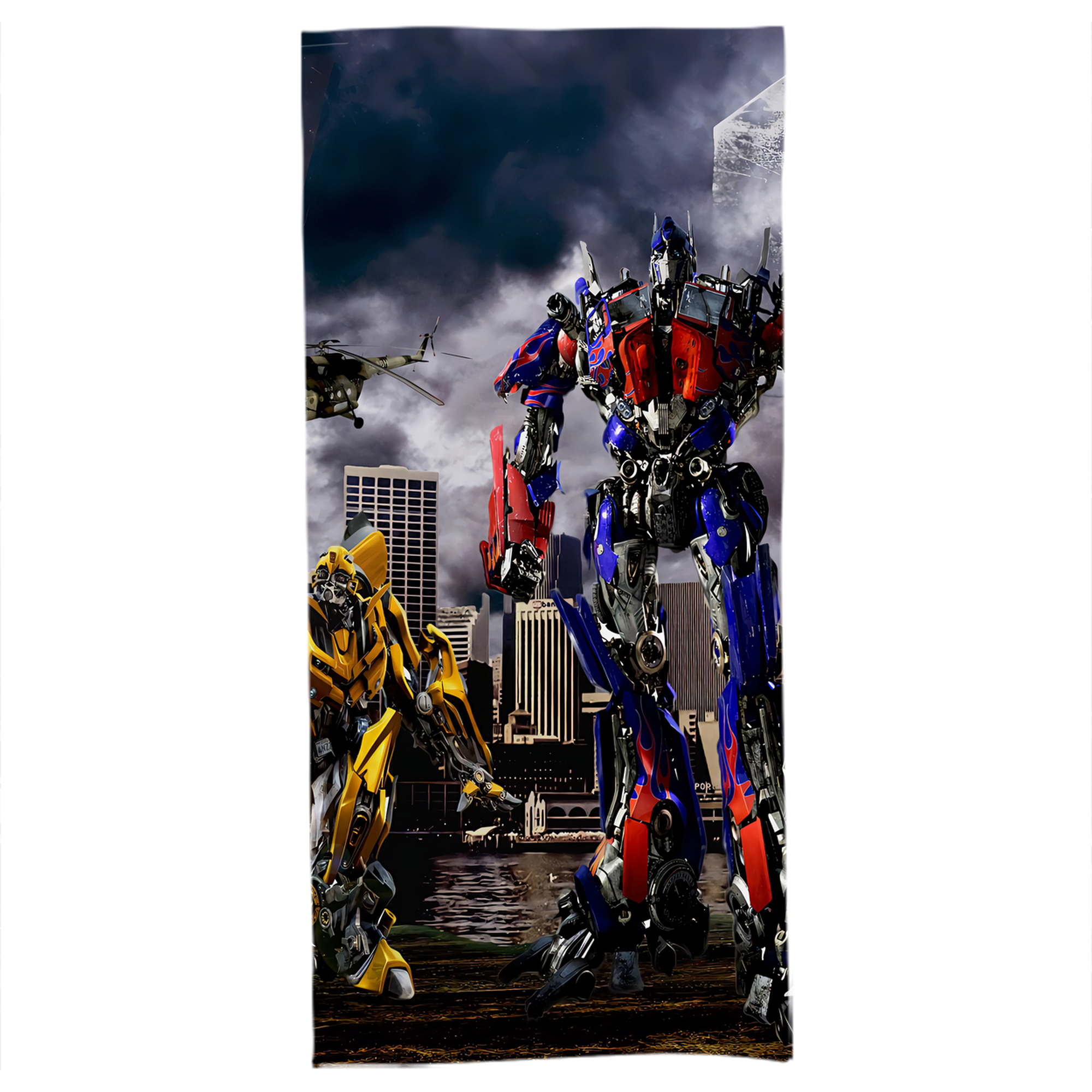 （画像用） Transformers トランスフォーマー 大判バスタオル 70×140cm 吸水速乾 柔らかい肌触り