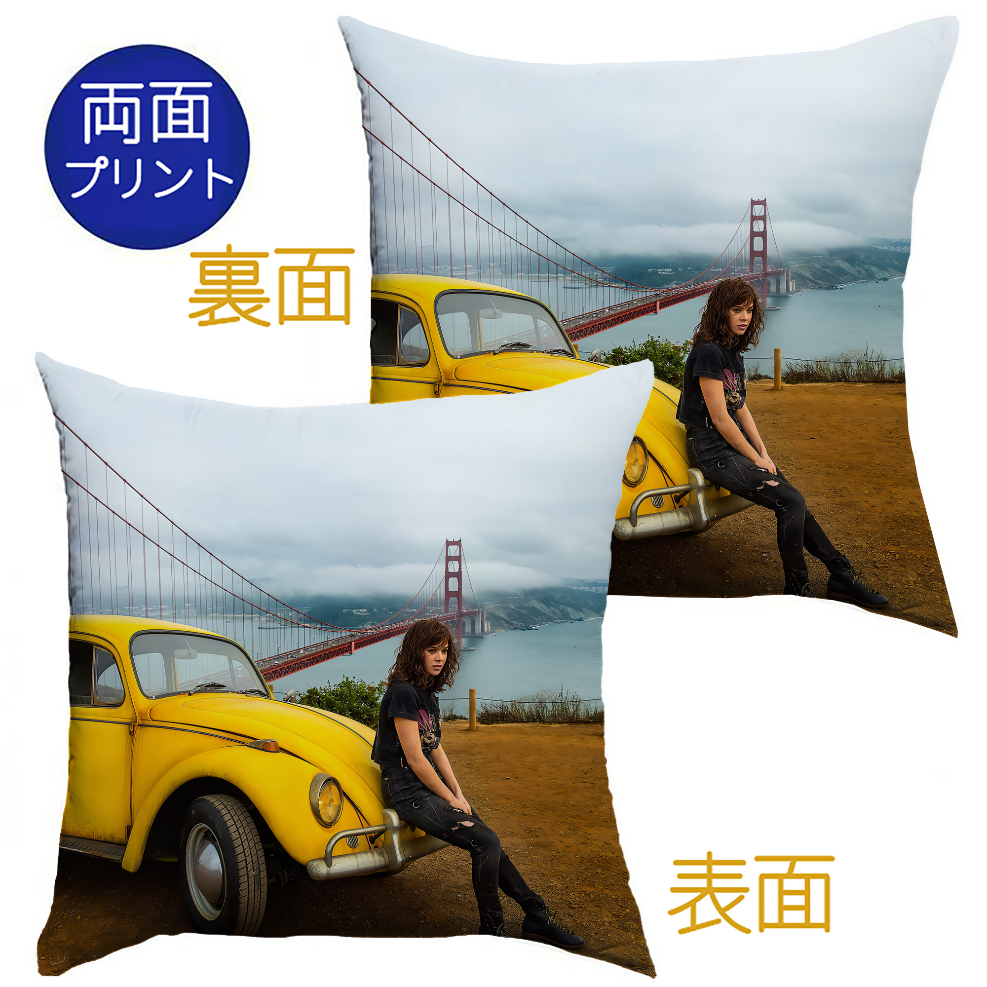 （画像用） Transformers トランスフォーマー クッションカバー＆本体セット（ポリエステル素材）
