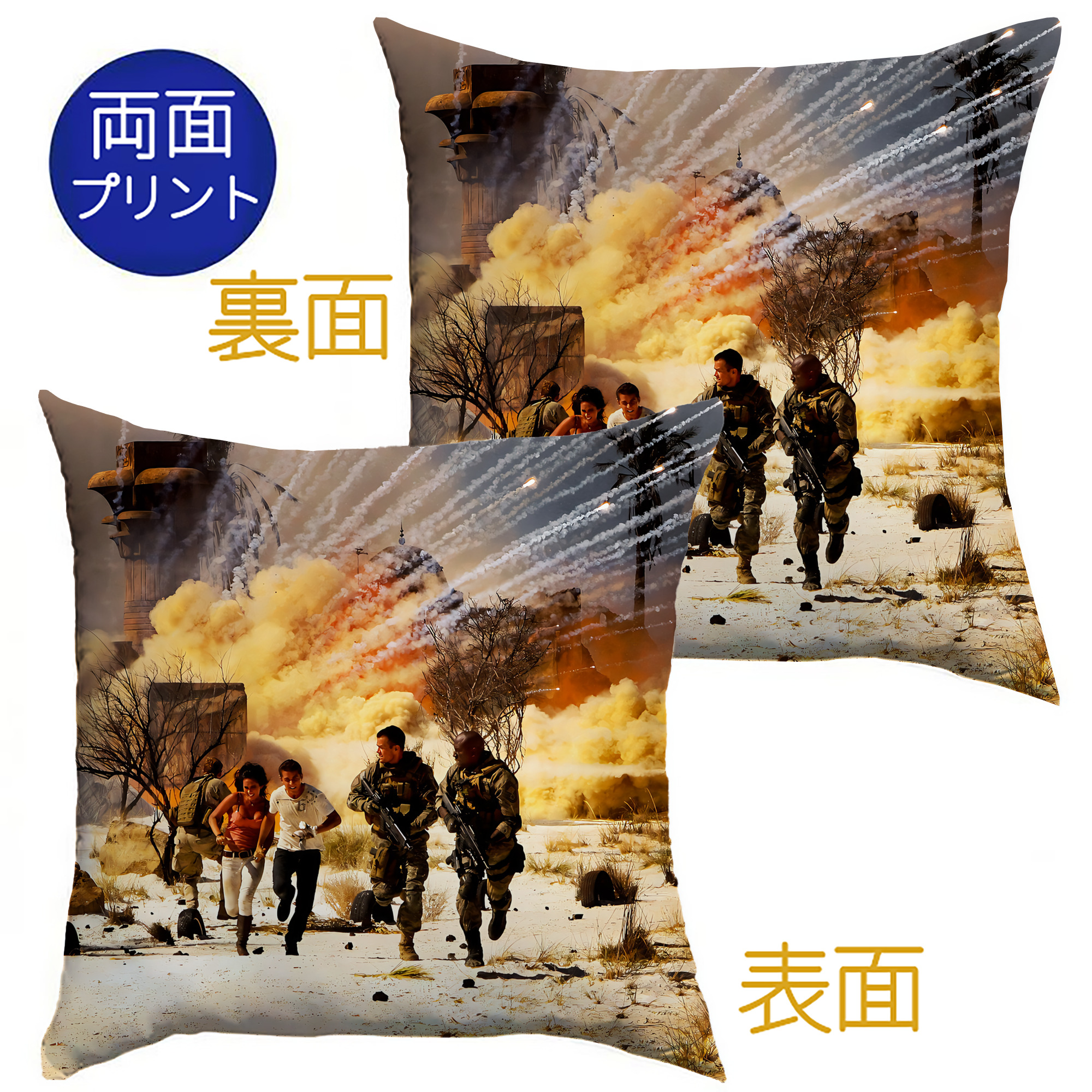 （画像用） Transformers トランスフォーマー クッションカバー＆本体セット（ポリエステル素材）