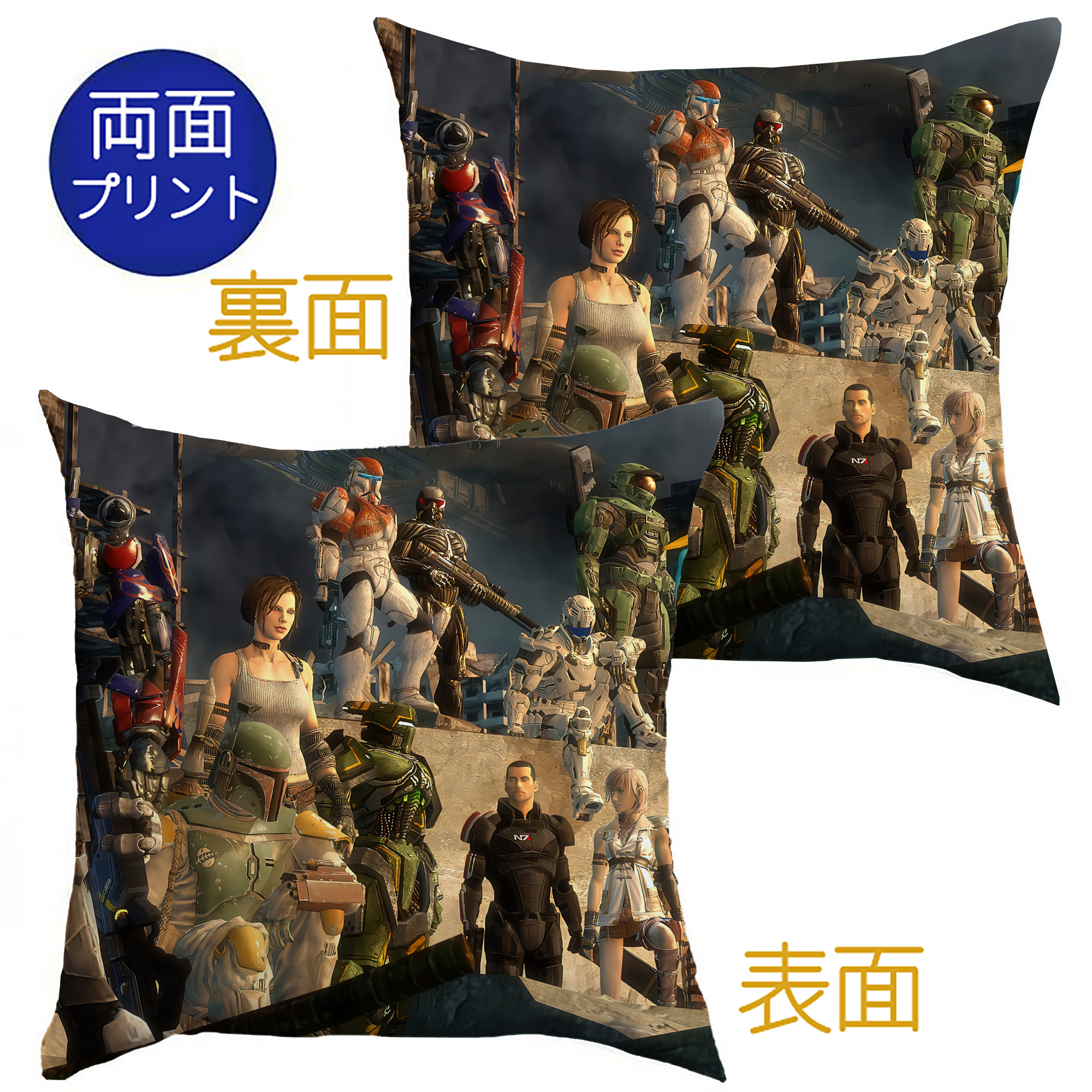（画像用） Transformers トランスフォーマー クッションカバー＆本体セット（ポリエステル素材）