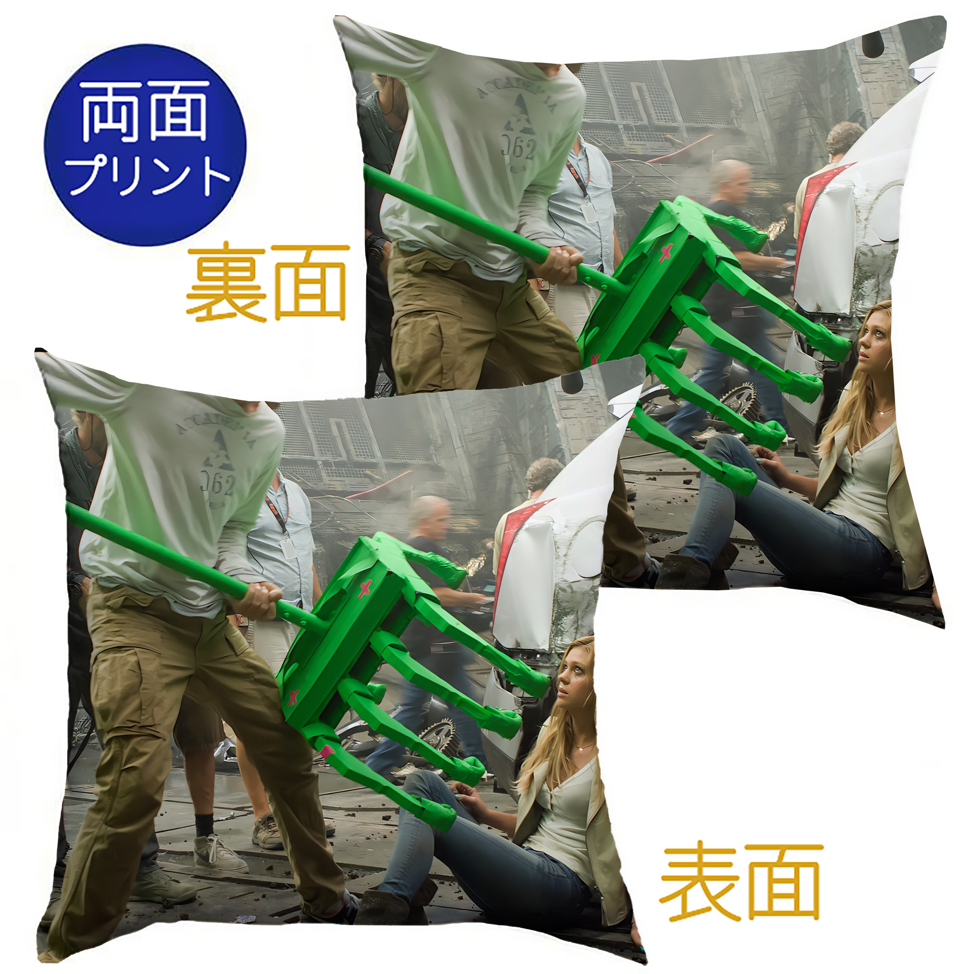（画像用） Transformers トランスフォーマー クッションカバー＆本体セット（ポリエステル素材）