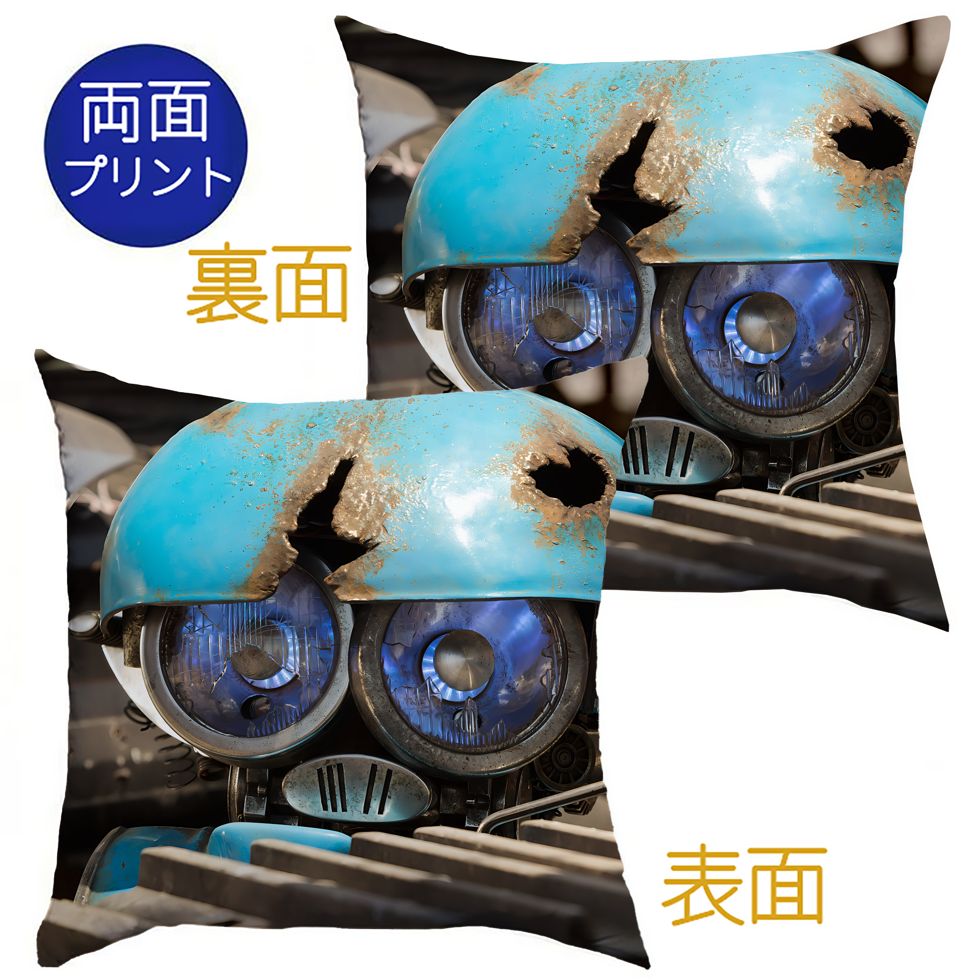 （画像用） Transformers トランスフォーマー クッションカバー＆本体セット（ポリエステル素材）