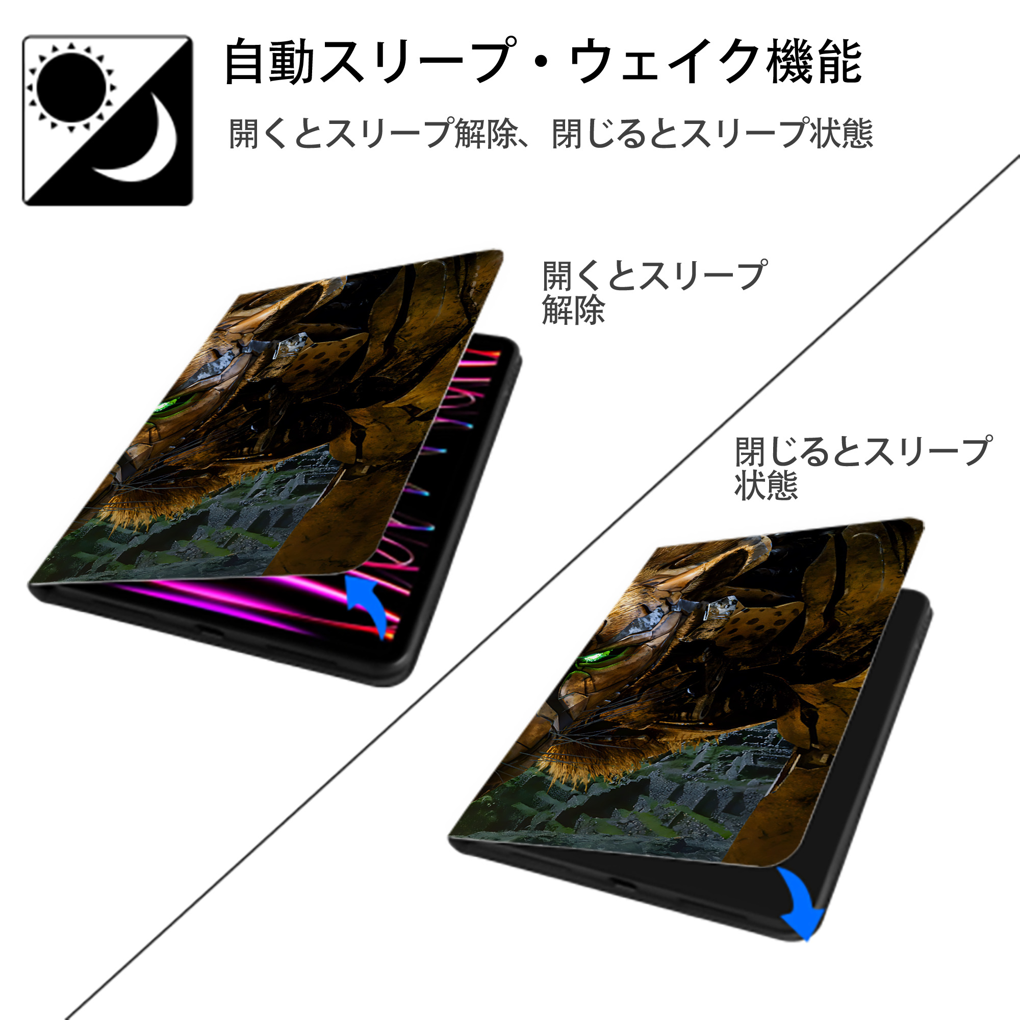 Transformers トランスフォーマー IPad ケース ブック型 PUレザー TPU 耐衝撃 軽量 薄型 ペン収納なし 全面保護 IPad 各モデル対応