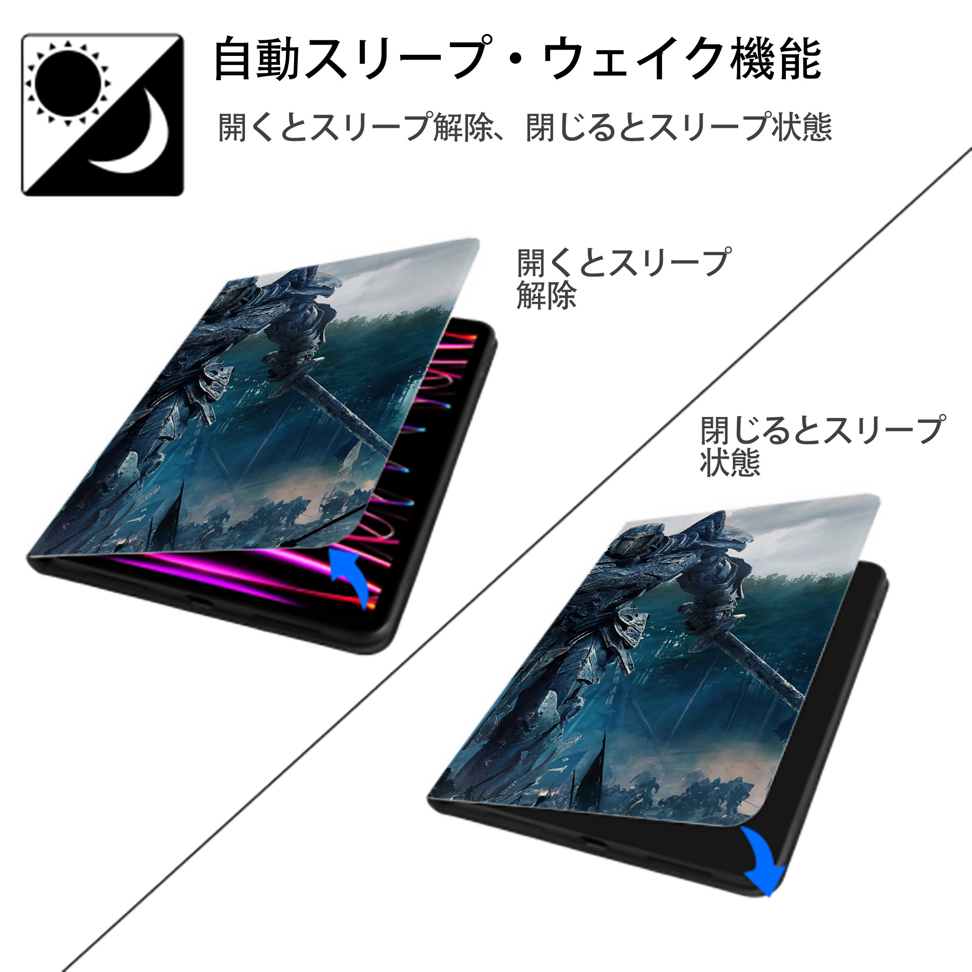 Transformers トランスフォーマー IPad ケース ブック型 PUレザー TPU 耐衝撃 軽量 薄型 ペン収納なし 全面保護 IPad 各モデル対応