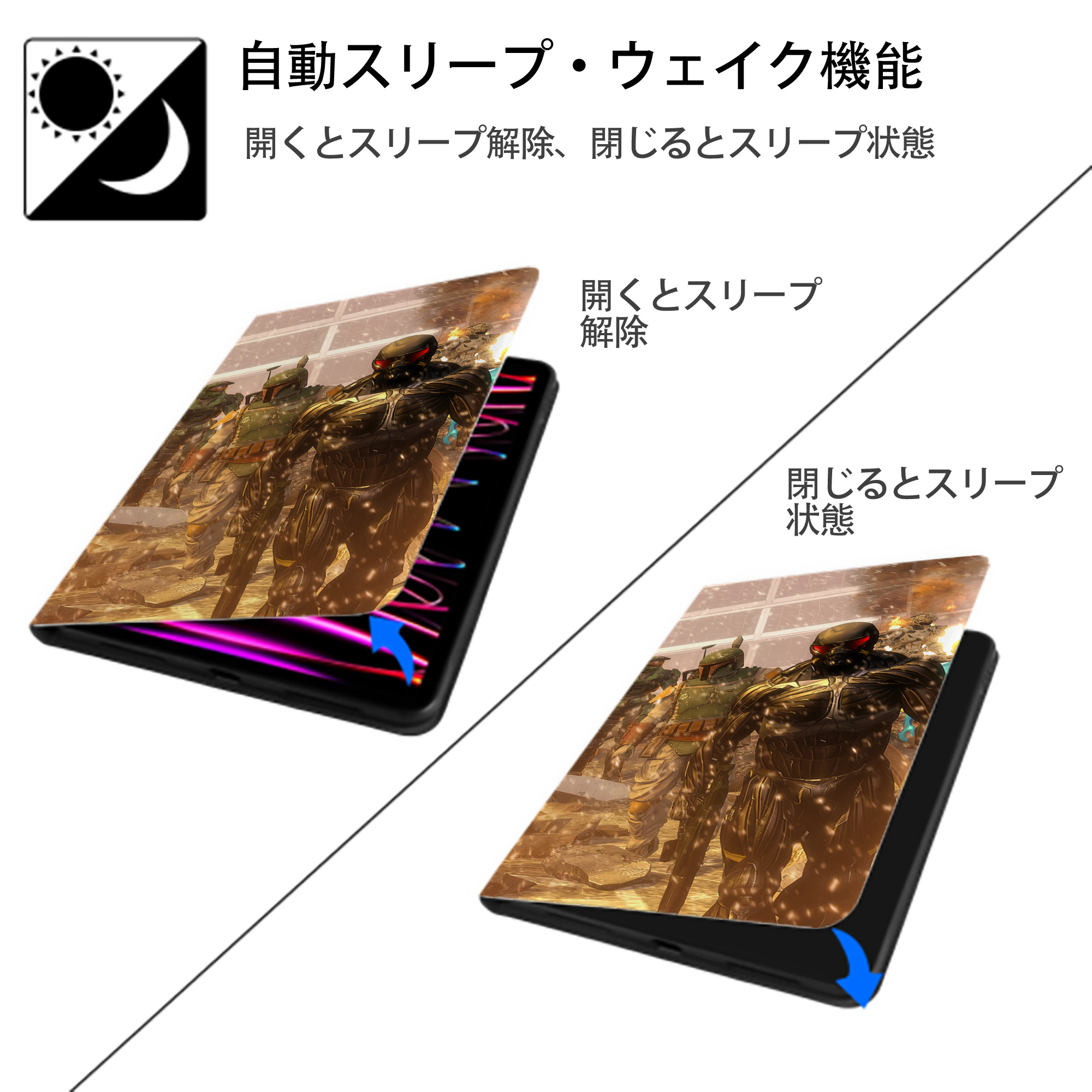 Transformers トランスフォーマー IPad ケース ブック型 PUレザー TPU 耐衝撃 軽量 薄型 ペン収納なし 全面保護 IPad 各モデル対応