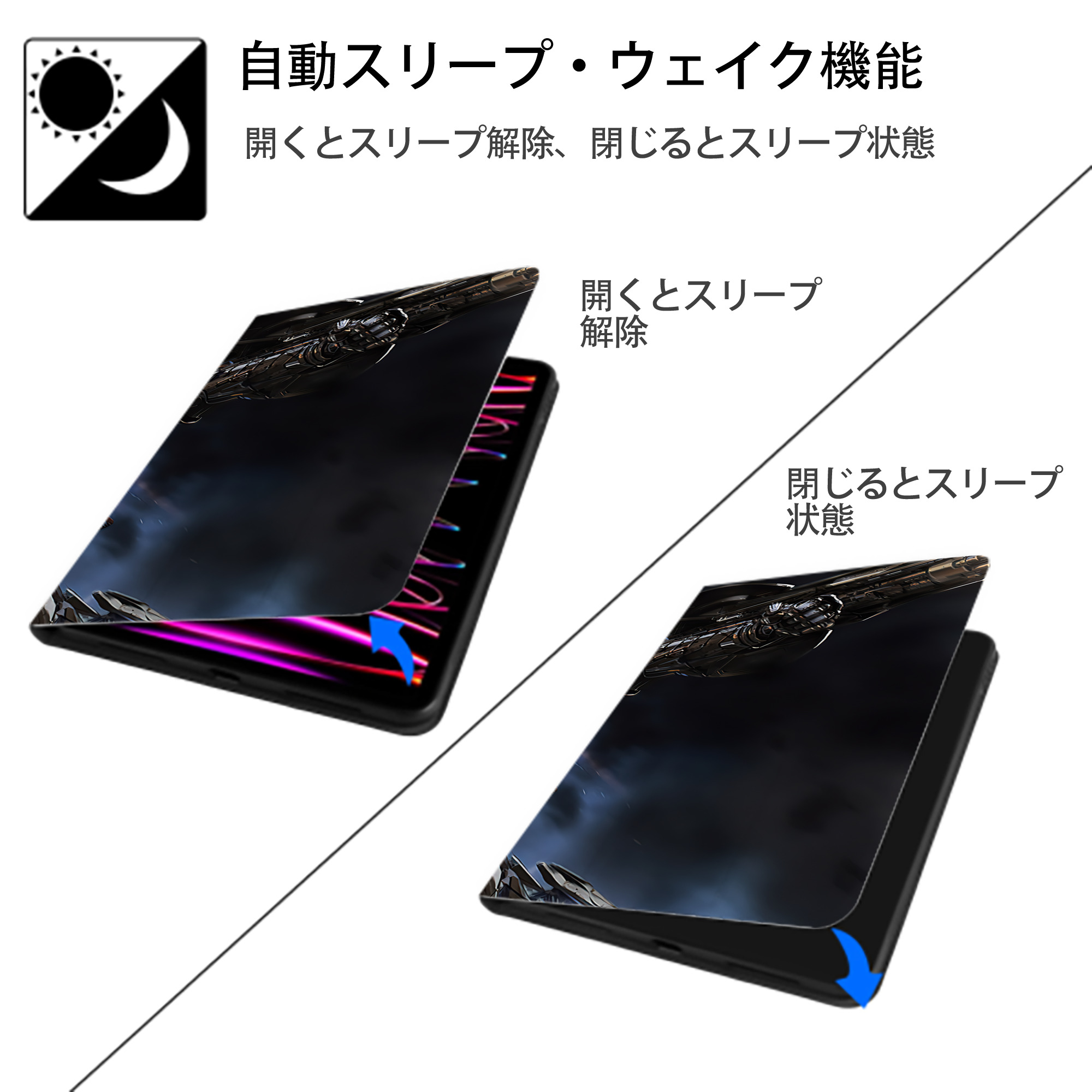 Transformers トランスフォーマー IPad ケース ブック型 PUレザー TPU 耐衝撃 軽量 薄型 ペン収納なし 全面保護 IPad 各モデル対応