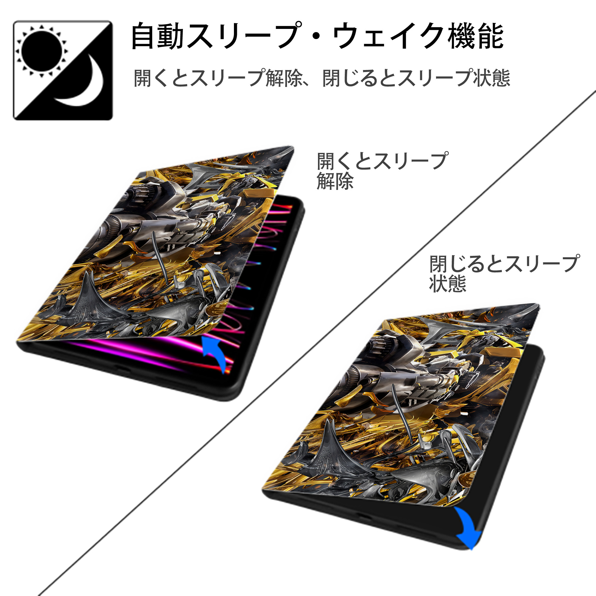 Transformers トランスフォーマー IPad ケース ブック型 PUレザー TPU 耐衝撃 軽量 薄型 ペン収納なし 全面保護 IPad 各モデル対応