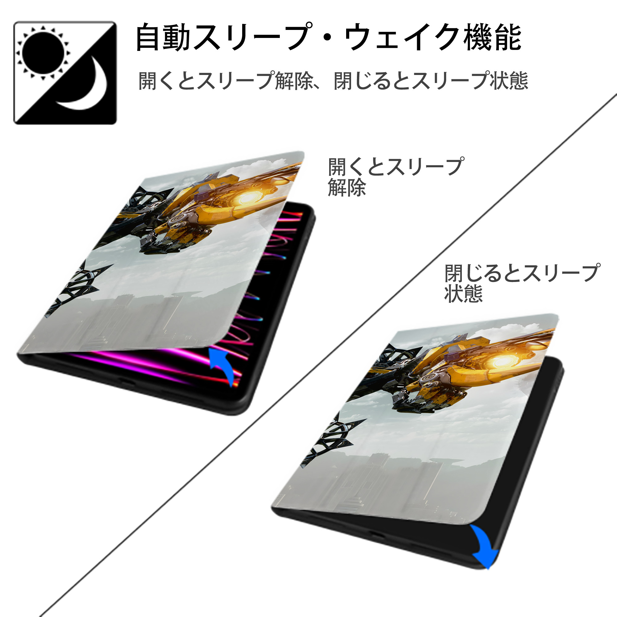 Transformers トランスフォーマー IPad ケース ブック型 PUレザー TPU 耐衝撃 軽量 薄型 ペン収納なし 全面保護 IPad 各モデル対応