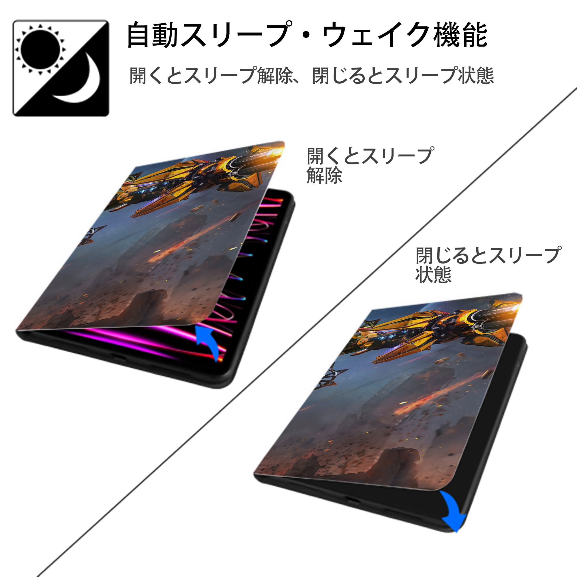 Transformers トランスフォーマー IPad ケース ブック型 PUレザー TPU 耐衝撃 軽量 薄型 ペン収納なし 全面保護 IPad 各モデル対応