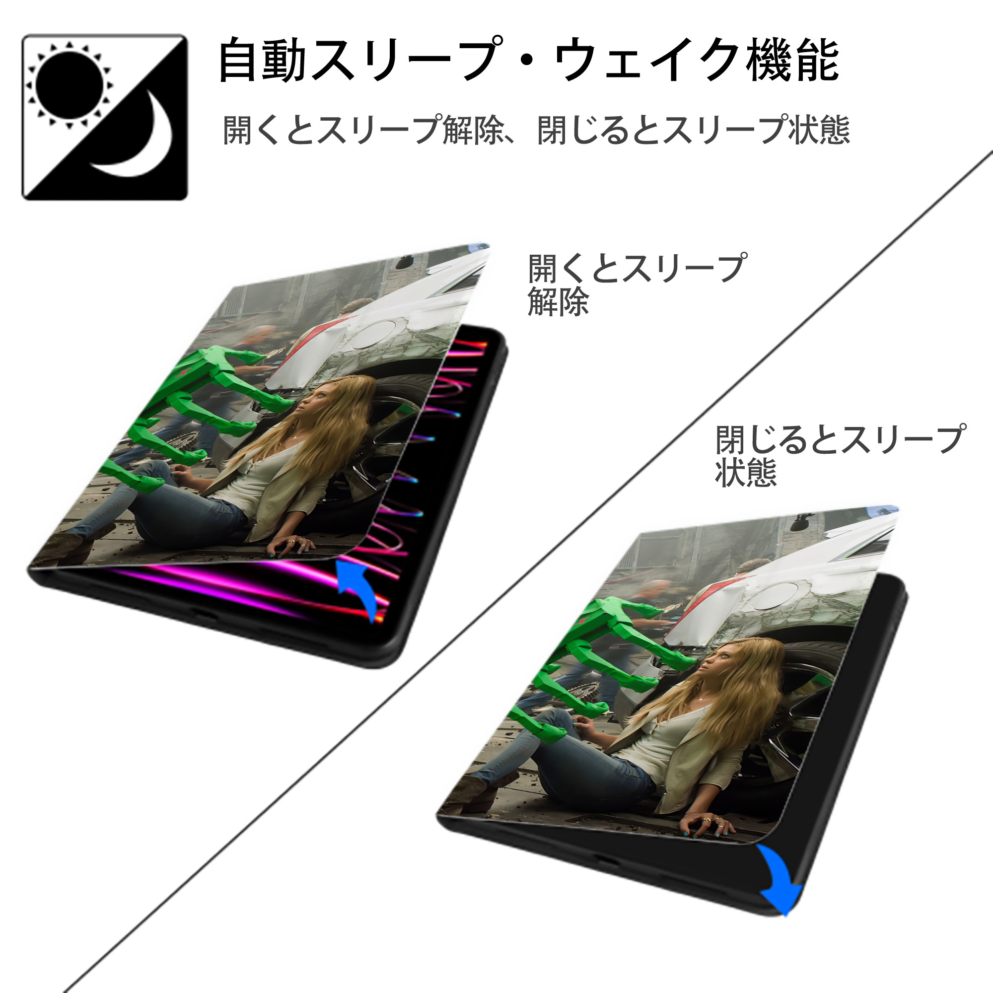 Transformers トランスフォーマー IPad ケース ブック型 PUレザー TPU 耐衝撃 軽量 薄型 ペン収納なし 全面保護 IPad 各モデル対応
